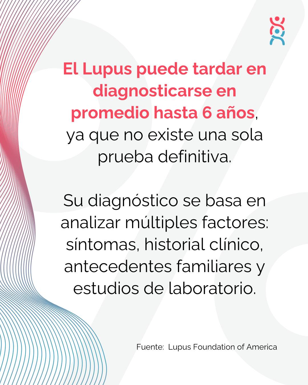 El Lupus no siempre es fácil de identificar, y por eso muchas personas pasan años buscando respuestas.
☀Puede manifestarse de distintas formas, entre los síntomas más comunes están: fatiga constante, dolor e inflamación en articulaciones, erupciones en la piel, fiebre sin causa aparente, caída de cabello y sensibilidad al sol.
Reconocer sus señales, acudir a revisión médica y dar seguimiento oportuno puede hacer una gran diferencia en la calidad de vida.
💜 Informarnos también es una forma de acompañar.
#Lupus #SaludConCiencia #ConcienciaLupus