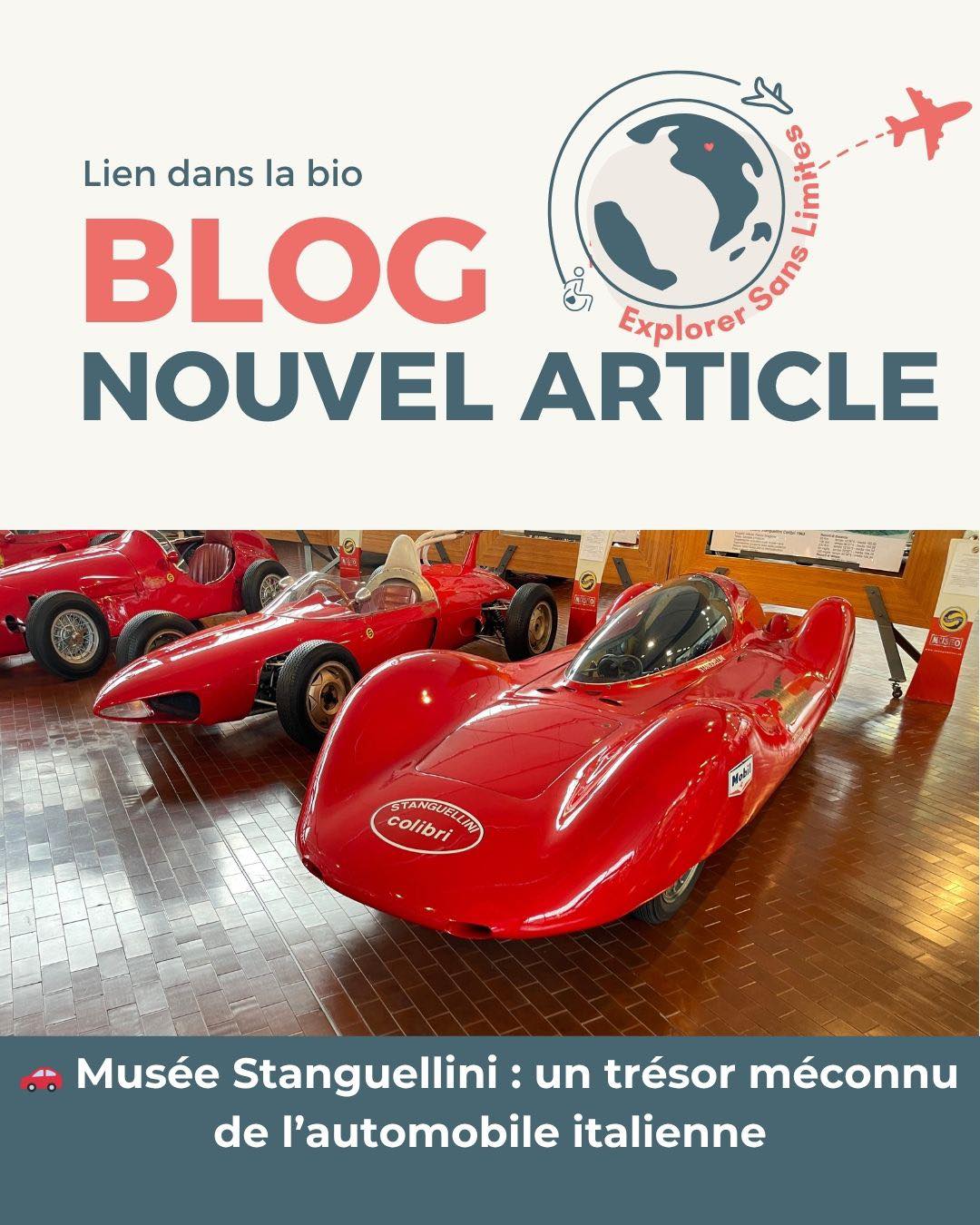 🚗 STANGUELLINI – UN TRÉSOR CACHÉ
À Modena, il n’y a pas que Ferrari ou Lamborghini…
Le Museo Stanguellini est un musée plus discret, mais rempli d’histoire et de passion automobile.
Ici, pas de grand spectacle.
Juste des voitures rares, une ambiance authentique et une immersion dans le passé de l’automobile italienne.
💬 Mon ressenti ?
Un lieu plus intimiste, presque hors du temps. Une vraie surprise.
♿ Accessible avec quelques adaptations
📍 Moins fréquenté, plus calme
Une autre façon de découvrir la Motor Valley 🇮🇹
#explorersanslimites #stanguellinimuseum #modena #CarsLovers #travelaccessible #accessibility 🚗✨