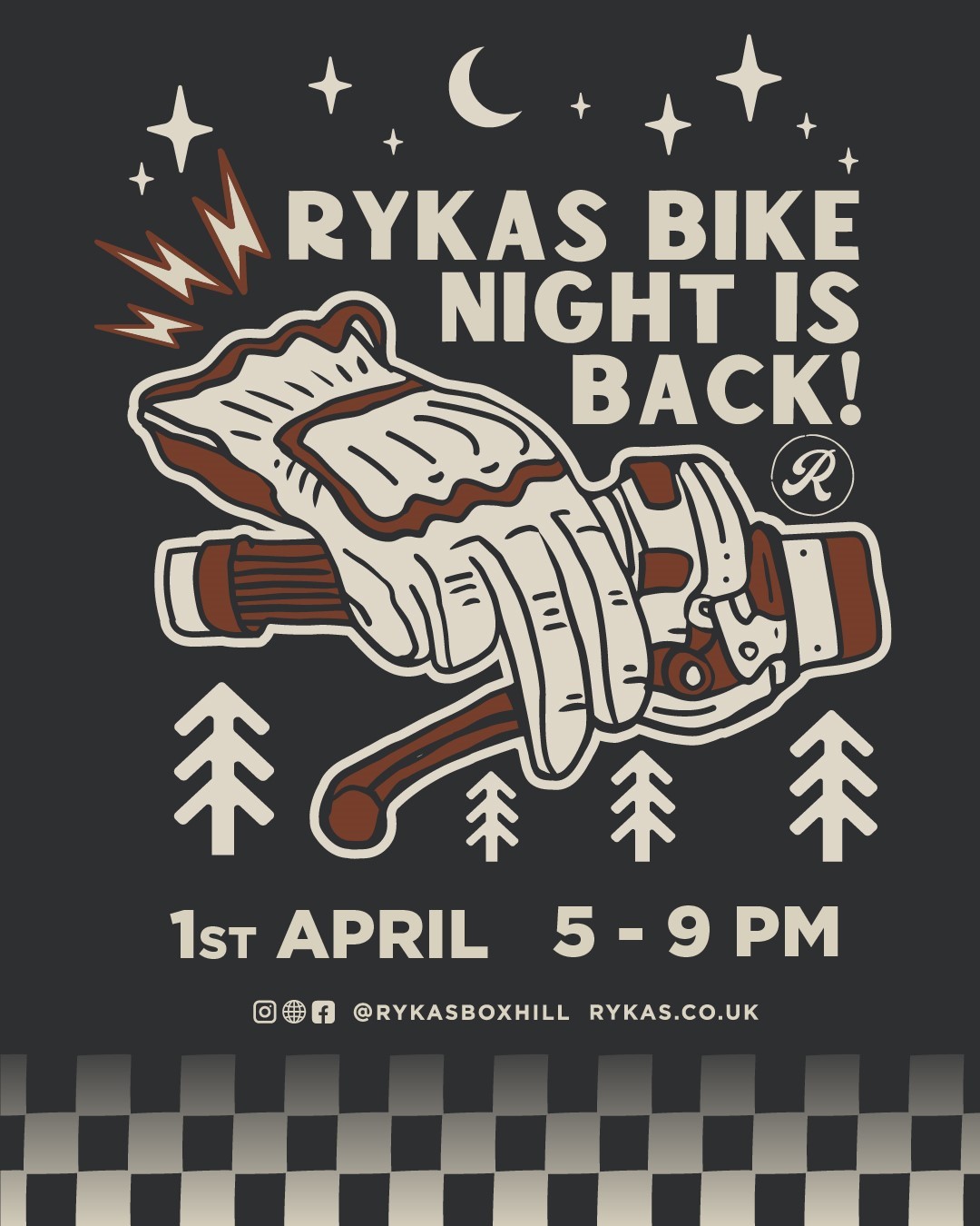 Tomorrow is the night! We've got:
🎤 Live Music from @lukedney 6pm until 8pm!
🍕 Pizza Shed & your usual Rykas Cafe classics
🍻 All your favourite refreshments
🥔 PLUS our NEW Spud Stop will be open, with tasty toppings to choose from!
We hope to see you there!
#rykas #rykascafe #rykasboxhill #bikenight #dorking