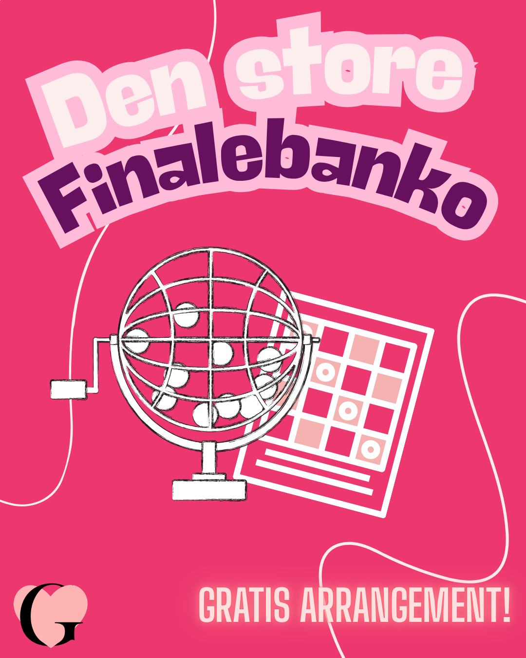 Deltag i vores store finalebanko søndag kl. 15:15 på Lilla scene.
Vær hurtig og snup en plade og nogle brikker, så du kan være heldig at vinde lækre præmier!
Præmierne du kan vinde, er sponsoreret af vores fantastiske udstillere. <3
Ses vi søndag til et brag af en afslutning?