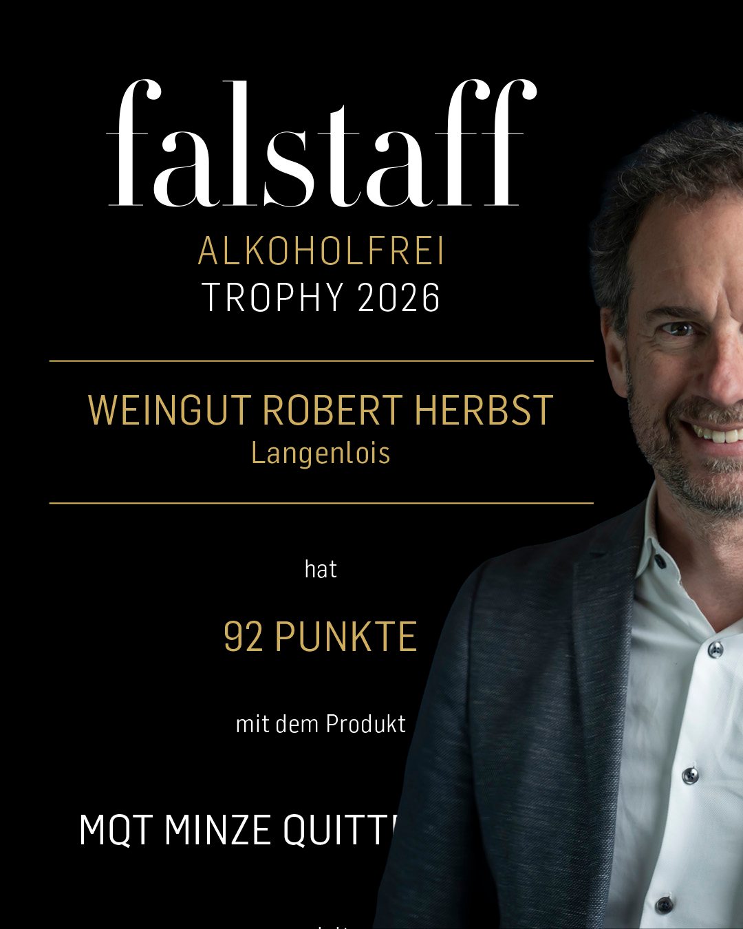 Was für eine Freude!
🥰🎉
92 Punkte bei der FALSTAFF Alkoholfrei Trophy für den MQT - Minze Quitte Traube!
Und das regional und BIO!
Jetzt schnell noch vor Ostern sichern für die Alk-freien Feiern!
.
.
.
www.robertherbst.at
.
.
. #alkoholfrei #Proxy #alternative #robertherbstwein #92punkte #langenlois #niederosterreich