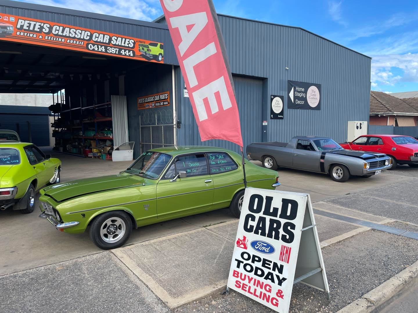 APRIL BIRTHDAY SALE
ALL MONTH
MAKE AN OFFER $$$$$
Call or text your offer on any car - I could say yes
PETES CLASSIC CAR SALES ADELAIDE 0414387444
More new stock coming in this week as lots of cars have been offered to me
I’ll bring them in as soon can
THIS WEEKS OPEN TIMES
Open Monday to Friday 9am till 5
Saturday 9am till 2pm
SALE
SELLING AUSSIE CLASSIC CARS
25 in stock 0414387444
Pete’s classic car sales Adelaide
Trade in welcome
Can lay - buy if your a little short on funds
Transport available
Also selling parts
6a GLENROY ST ATHOL PARK
near port Adelaide
Call for prices 0414387444
www.petesclassiccars.com.au
Pics and prices on my new web page