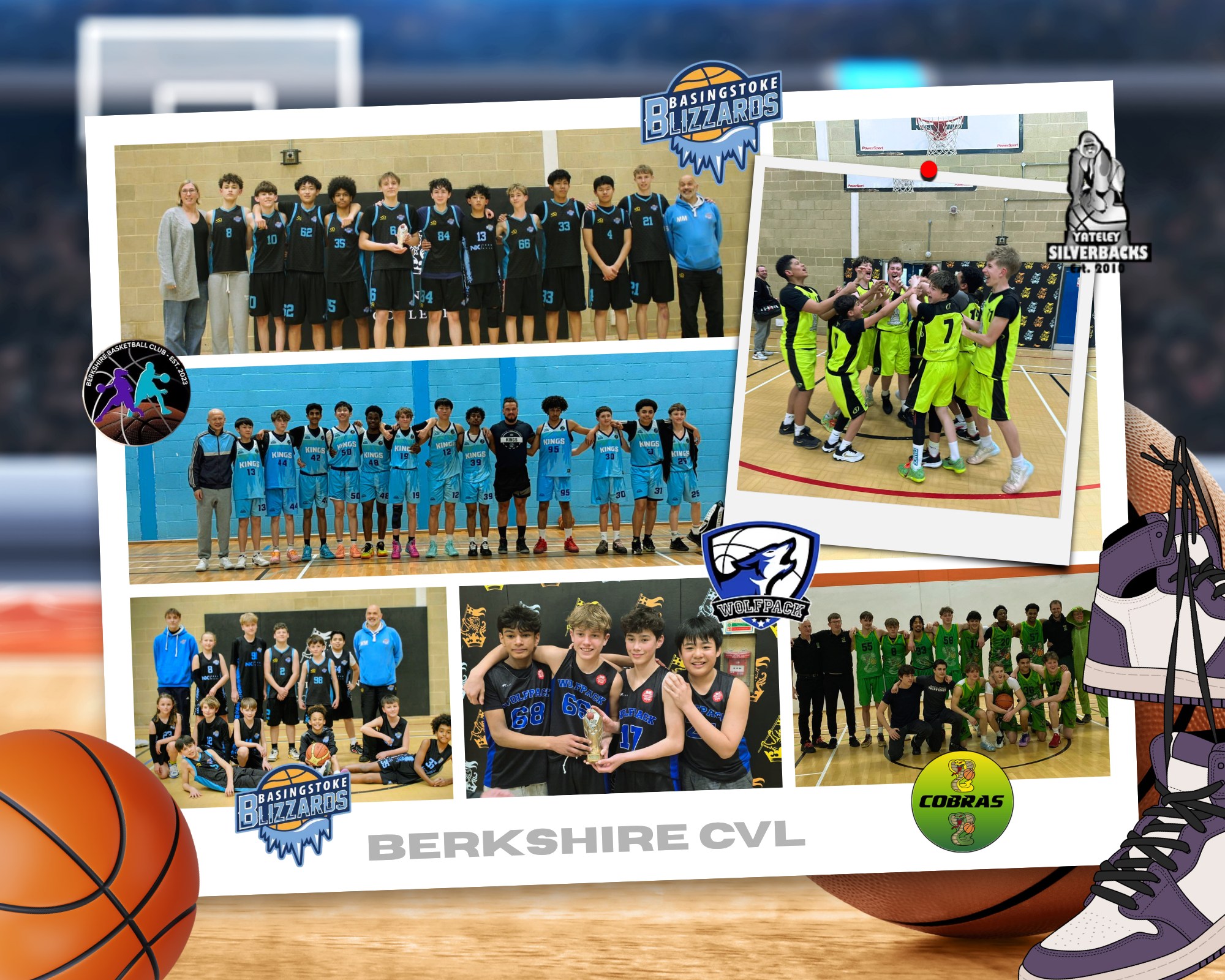 🏀 Berkshire CVL 2025–26 Season Wrap-Up 🏀
That’s a wrap on another fantastic season! A huge thank you to all players, coaches, parents and supporters for your commitment, energy and support throughout the year. Week in, week out, you’ve helped create a competitive, positive and enjoyable environment for everyone involved.
From first games to finals, it’s been brilliant to see the development, teamwork and passion across all age groups. We’re proud of what’s been built this season💪
🏆 2025–26 Champions 🏆
U10 – Berkshire Kings & Queens
U12A – Berkshire Kings & Queens
U12B – Basingstoke Blizzards 1
U14A – Yateley Silverbacks
U14B – Wolfpack
U16A – Basingstoke Blizzards 1
U16B – Yateley Silverbacks
U18 – Bracknell Cobras
Congratulations to all our winners and well done to every team who competed this season — the standard across the league keeps getting better every year 👏