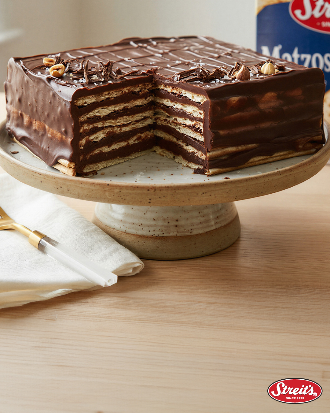 Who says you can’t have cake on Passover? 🍰
We’re upgrading the Chol Hamoed snack game with the ultimate Streit’s Matzo layer cake.
Layers of crisp matzo, rich chocolate, and a little holiday magic.
The best part? No baking required, which means more time for family fun. ✨
Out of Matzo already? Stock up at bit.ly/StreitsProducts