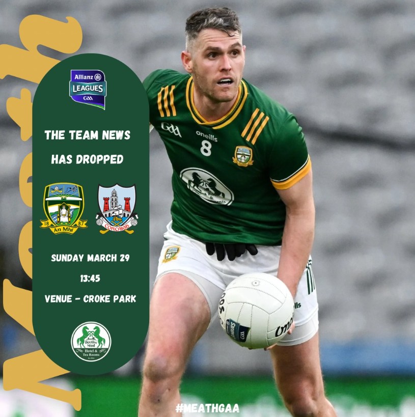 The country stopped on Thursday night, but the county stops on Sunday afternoon! Ádh mór ar Bryan agus foireann na Mí. An Mhí Abú!