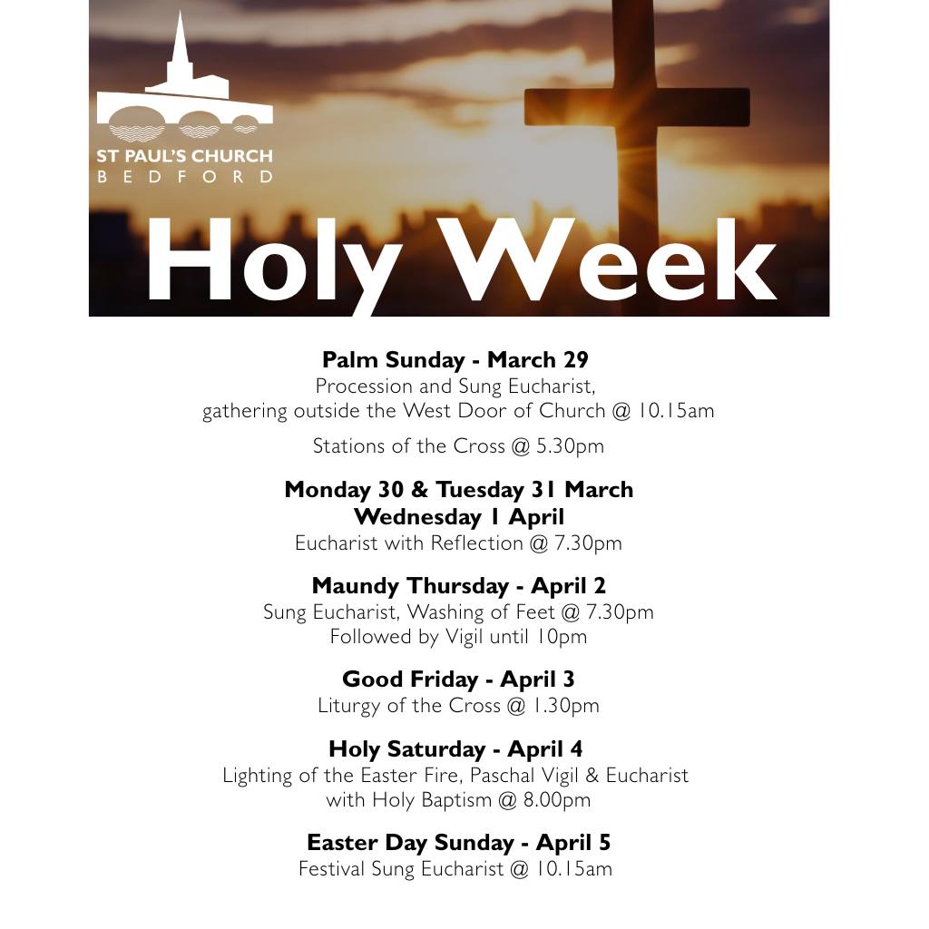 As Holy Week nears, join us as we journey day by day through the story that shapes our faith.
All are welcome as we come together to enter this sacred week.