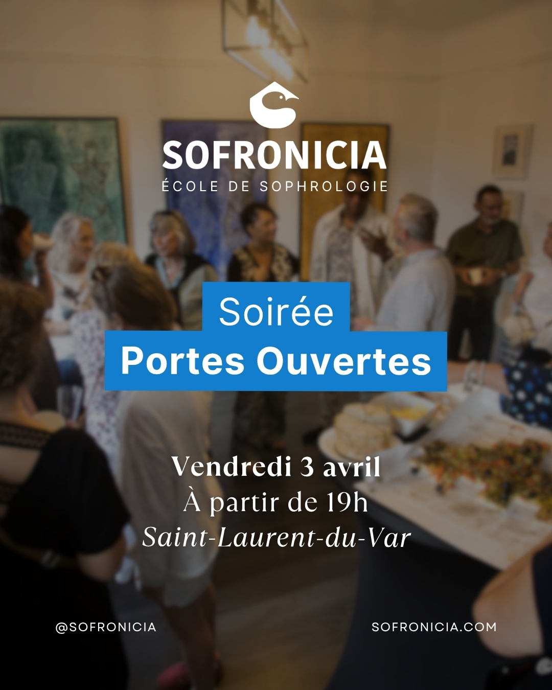 Vous êtes curieux(se) de la sophrologie ? Vous pensez à une reconversion ou souhaitez enrichir votre pratique professionnelle ? Venez en discuter avec nous lors d'une soirée dans un cadre détendu et bienveillant !
Le vendredi 3 avril à partir de 19h, Sofronicia vous ouvre ses portes pour une soirée découverte. L’occasion de poser toutes vos questions, rencontrer l’équipe et repartir avec une idée claire de ce que peut vous apporter cette formation.
Au programme :
✨ Présentation de la sophrologie caycédienne et du métier de sophrologue
🎓 Informations sur nos prochaines rentrées de formation à Nice, en formule semaine ou formule week-end
💬 Échanges avec l’équipe pédagogique et des élèves de l’école
🥂 Et bien sûr, l’équipe vous accueille autour d’un verre pour que la soirée se passe dans la meilleure ambiance !
📍 Lieu : Sofronicia, 40 boulevard Jean Ossola, 06700 Saint-Laurent-du-Var
📅 Date : Vendredi 3 avril
🕖 Horaire : à partir de 19h
💬 Événement gratuit – sur inscription
👉 Pour vous inscrire :
📧 ecole@sofronicia.com
📞 06 84 70 51 29
🌐 www.sofronicia.com
#sofronicia #devenirsophrologuenice #formationsophrologue #devenirsophrologue