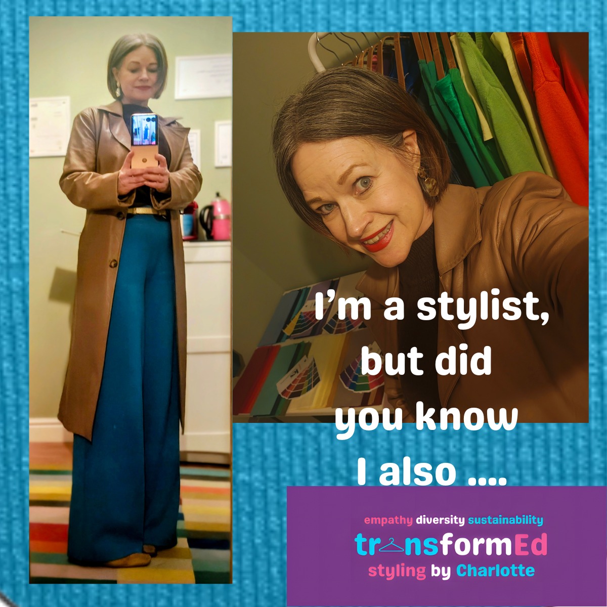 I was at a networking meeting this morning, where we were invited not only to share what we do currently in our business but to share something of our business story and why we're doing what we do. It gave a fascinating insight into each other's careers and although most of us have been meeting at least monthly for some time, there was still at least one thing about each of us the rest of us found out for the first time.
Do you know what I did before I became a personal stylist?
#MyBusinessJourney #mybusinessmyway #personalstylisthull #personalstylistscarborough