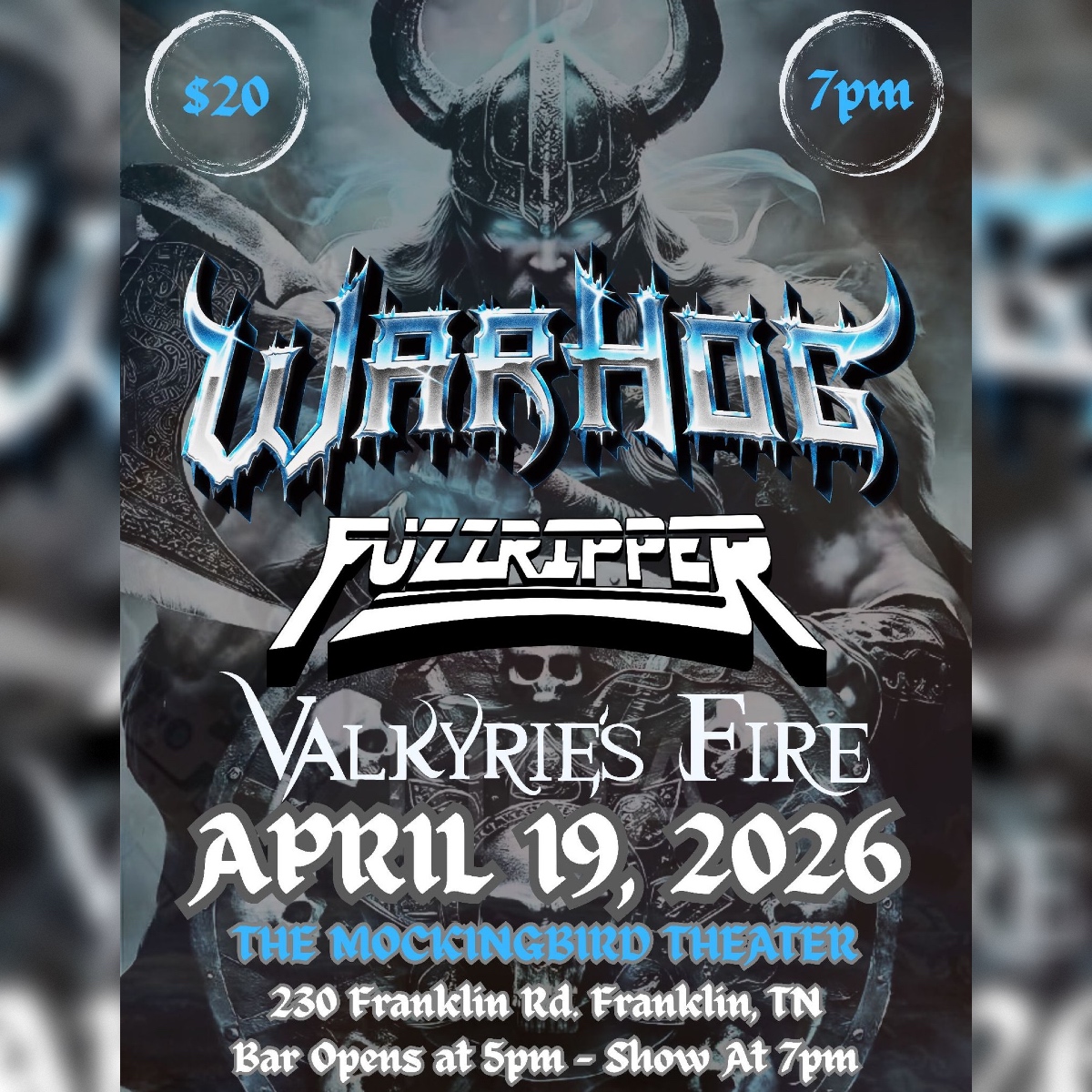 The stars will be aligned on April 19th for an epic campaign of metallic glory! 🔥🪽
@warhogdfw | @fuzzripper | Valkyrie's Fire at @mockingbirdtheater