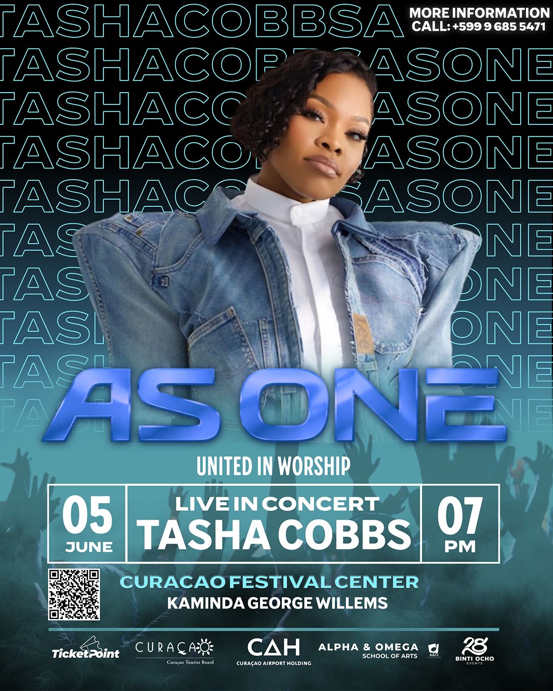 Tickets for Tasha Cobbs concert are now available at Ticketpoint! We've got your early birds tickets exclusively at our Zeelandia store/website. When early birds tickets run out, regular tickets sale starts immediately. 🎟 #curacao
-------
Early birds tickets are limited. So hurry up! #tashacobbs #concerts
-------
Over the course of her remarkable career, Tasha Cobbs Leonard has achieved numerous milestones that highlight both her talent and her impact. She first gained widespread recognition with her breakout hit Break Every Chain, which became a global anthem of faith and victory. She is a Grammy Award winner, earning Best Gospel/Contemporary Christian Music Performance, and has received multiple Stellar Awards and Dove Awards, solidifying her place as a leading voice in gospel music. You can't miss this concert!