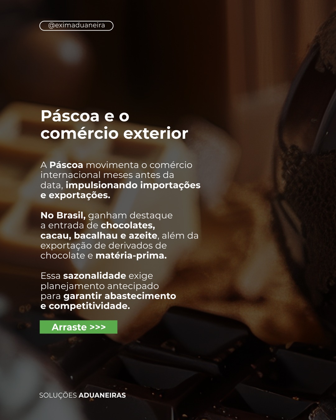 A Páscoa vai muito além das prateleiras, ela começa meses antes, no planejamento do comércio exterior. 🌍🐰
Importações, exportações, logística refrigerada e variações de custo fazem parte de um cenário que exige estratégia e antecipação para garantir eficiência e competitividade.
Empresas que se preparam saem na frente, reduzem riscos e aproveitam melhor as oportunidades da sazonalidade.
A equipe da EXIM deseja uma Feliz Páscoa.