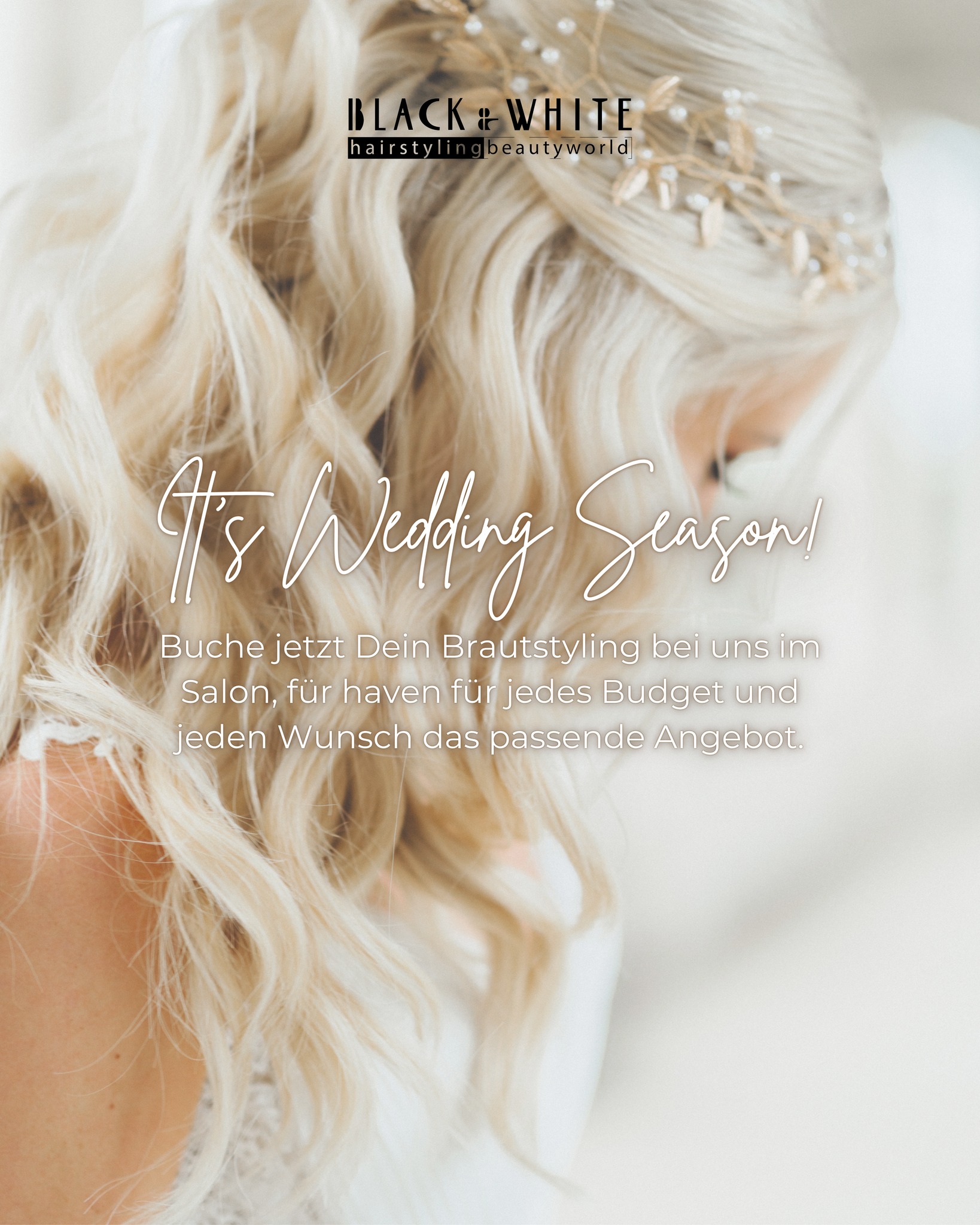 It’s Wedding Season 🤍
Dein grosser Tag verdient mehr als nur „schöne Haare“.
Er verdient ein Styling, das hält. Das fotografiert wird. Das dich widerspiegelt.
Bei Black & White Hairstyling Zürich begleiten wir dich von der ersten Idee bis zum finalen Look. Ob Boho Waves, elegante Hochsteckfrisur, Clean Bridal Bun oder Glamour Curls, wir kreieren dein individuelles Brautstyling, abgestimmt auf Kleid, Make-up, Gesichtsform und Location.
💡 Wichtig für jede Bride-to-be:
Ein Probetermin ist kein Extra, er ist essenziell. Dabei testen wir Form, Haltbarkeit und Accessoires, damit am Hochzeitstag alles stressfrei sitzt und du dich 100 Prozent sicher fühlst.
Wir bieten verschiedene Bridal Packages, passend für jedes Budget und jeden Wunsch. Auch Styling für Trauzeuginnen und Gäste möglich.
Sichere dir jetzt deinen Termin für die Bridal Season in Zürich.
Die begehrten Daten sind schnell ausgebucht.