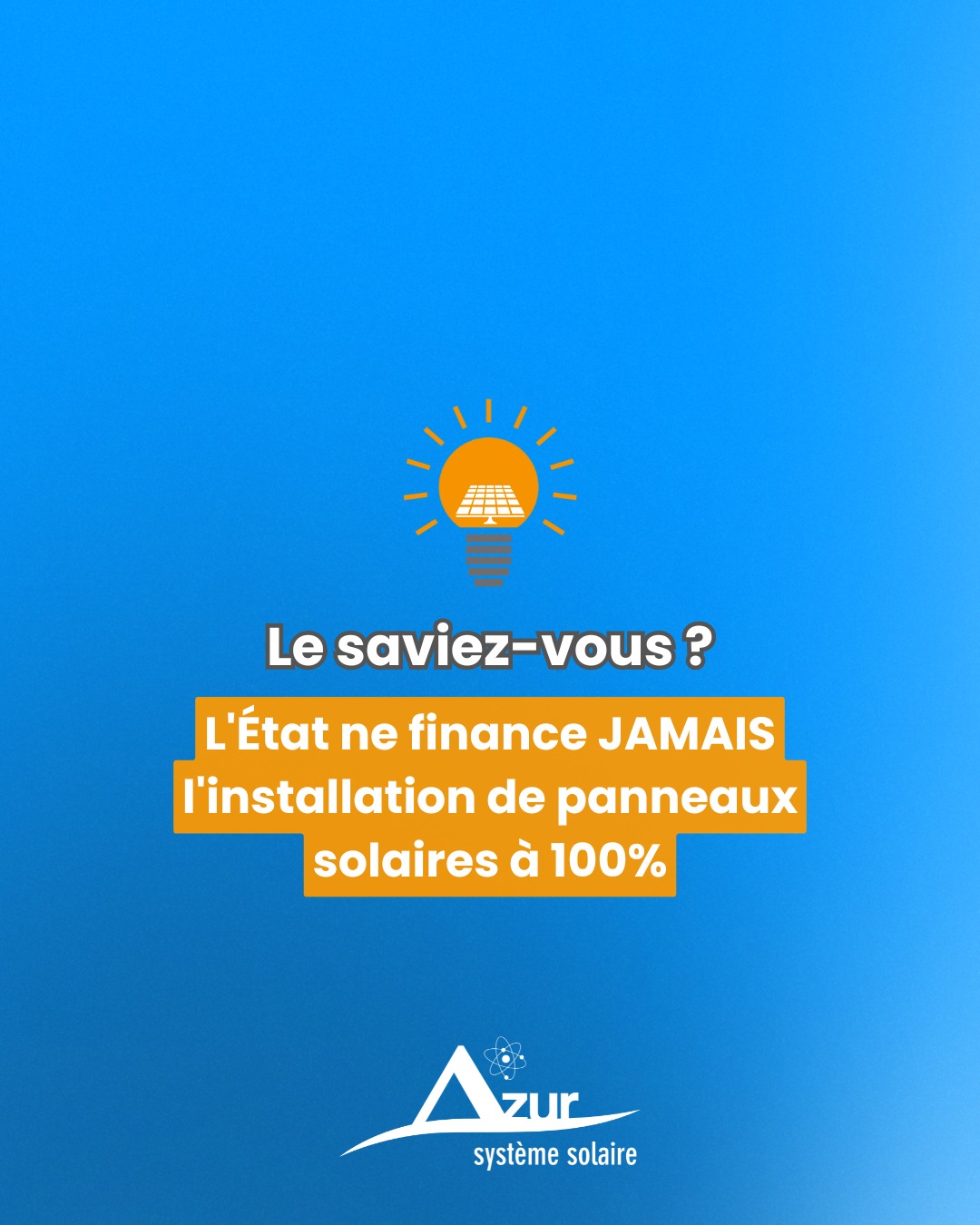 🛑 STOP AUX FAUSSES PROMESSES ! 🛑
On entend tout et n'importe quoi sur le solaire. Il est temps de remettre les pendules à l'heure : L’État ne finance JAMAIS 100% de votre installation.
Le fameux "solaire à 1€" ? C'est une rumeur entretenue par des démarcheurs peu scrupuleux. Ne tombez pas dans le panneau ! 🪤
💡 La vérité est ailleurs (et elle est quand même très bonne) :
Oui, il existe de vraies aides
Oui, le solaire est incroyablement rentable sur la Côte d'Azur.
Mais non, ce n'est pas gratuit. C'est un investissement intelligent qui se rentabilise vite.
Chez Azur Système Solaire, on mise sur la transparence. Pas de blabla, juste des chiffres réels et des installations de qualité. 🤝
📩 Une question sur les aides réelles en 2026 ? Posez-la en commentaire !
#solaire #arnaque #transparence #azursystemesolaire #photovoltaique #nice #cotedazur #investissement #verite