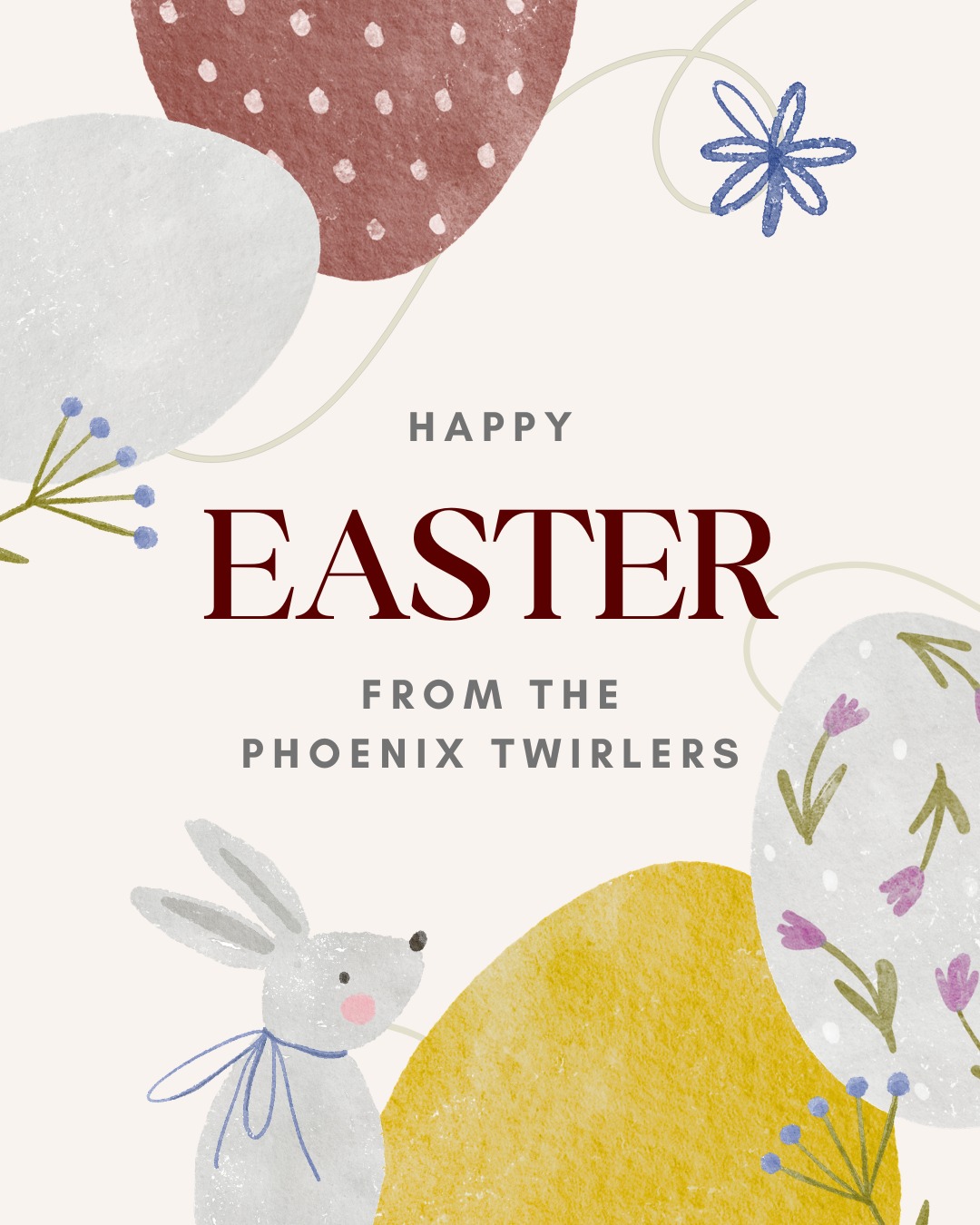 Happy Easter from the Phoenix Twirlers!🌸