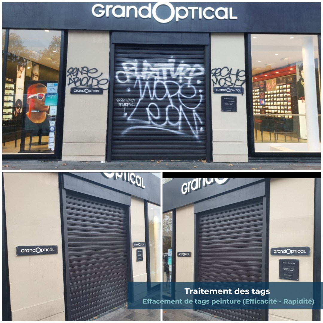 🧼 Effacement de tags peinture
Intervention sur le store d’un magasin d’optique pour retrouver une façade propre et soignée 🪟
Résultat net et durable, signé Verre IDF 🔧
#VerreIDF #EffacementDeTag #MagasinOptique #NettoyageStore #Façade #ExpertDuVerre