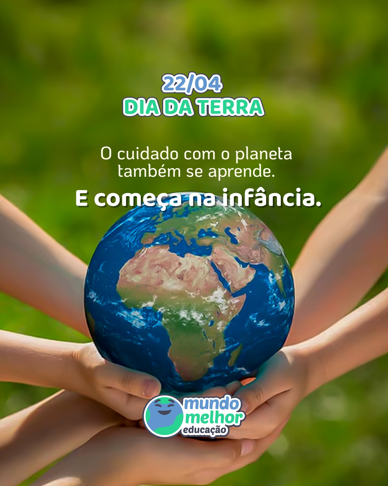 Quando a educação socioambiental começa na infância, as crianças compreendem o impacto das próprias escolhas e o papel que podem exercer na construção de um futuro mais equilibrado.
É assim que a educação ajuda a transformar consciência em atitude.
#DiaDaTerra #MundoMelhorEducacao #EducacaoSocioambiental #EducacaoComProposito #BNCC #ODS