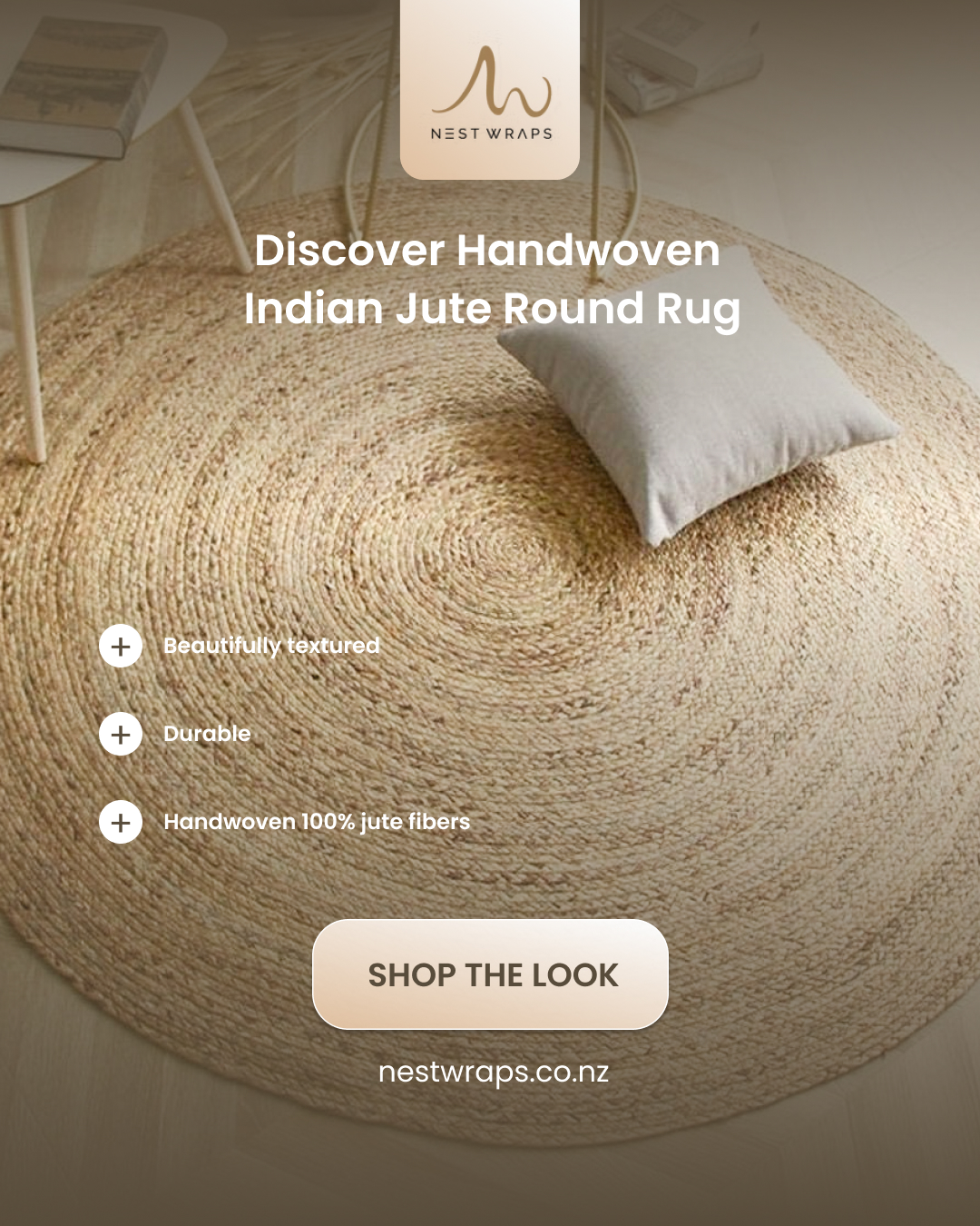 Soft curves. Natural texture. Instant warmth.
Our Handwoven Indian Jute Round Rug is a customer favourite for bedrooms and cosy corners. Made from 100% natural jute, it’s durable, beautifully textured, and available in 182cm or 243cm.
Now from $206.25 (was $275).
Explore the range at nestwraps.co.nz.
#NestwrapsNZ #RoundJuteRug #JuteRugNZ #NaturalHomeNZ #BedroomStyling #SustainableDecor #HomeStylingNZ #HomeDecor