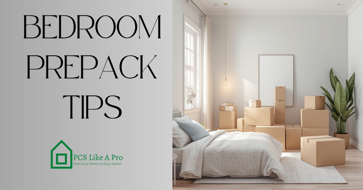 Bedroom Prepack Tips
1- Ziplog bag nightstand items - anything like pens, or other small items should be in ziplock bags to keep things together.
2- Dresser Clothes - You can put these into moving bags, bonus tip to add a dryer sheet to keep them smelling fresh!
3- Shoes - If you want to make sure the bottoms of shoes aren't getting anything else dirty, shower caps from the dollar tree are a great way to keep shoes together and keep things clean!
#pcslikeapro #bedroom #prepack