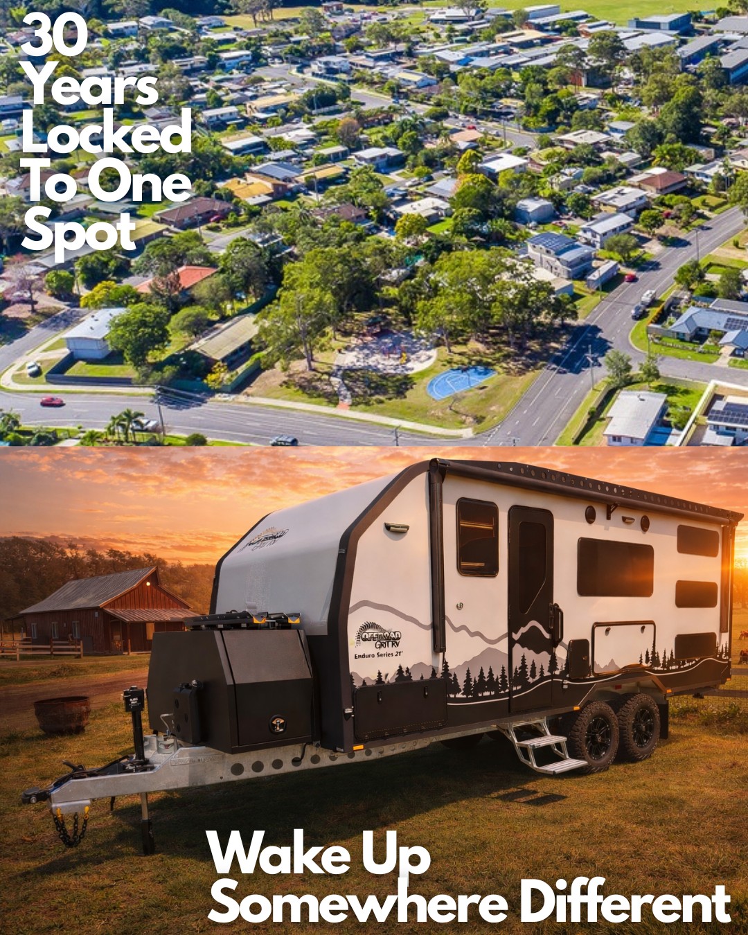 30 years tied to one spot… or a life on your terms.
The cost of living isn’t slowing down.
But your lifestyle doesn’t have to suffer because of it.
Our caravans aren’t just for holidays, they’re built for living.
• Lower overheads
• No massive mortgage
• Travel when you want
• Set up wherever feels right
And the best part… you’re not relying on parks or powered sites.
With serious off-grid capability, you can stay longer, go further, and avoid the ongoing costs that come with it.
This is freedom, without compromising comfort.
👉 Wake up somewhere different.
Message us to start planning your setup.