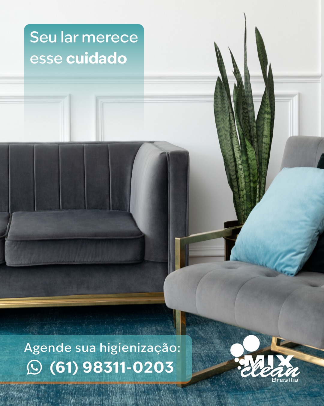 ✨ Seu lar merece esse cuidado, e sua família também.
Tapetes e estofados acumulam sujeiras invisíveis, ácaros e bactérias que impactam diretamente a saúde e o conforto do ambiente.
A higienização profissional de estofados e tapetes em Brasília feita pela Mix Clean vai além da superfície:
✔️ Remoção profunda de sujeiras
✔️ Eliminação de odores
✔️ Produtos biodegradáveis e seguros
✔️ Preservação das fibras e cores
✔️ Processo sem cheiro forte
Cuidar do seu lar é investir em saúde, bem-estar e durabilidade dos seus móveis.
💚 Seu ambiente merece esse nível de atenção.
Envie uma foto do seu sofá ou tapete no WhatsApp e receba uma avaliação personalizada.
📲 (61) 98311-0203
#MixCleanBrasilia #SeuLarMereceEsseCuidado #LimpezaProfissionalDF
#HigienizaçãoDeEstofados #LimpezaDeTapetes
