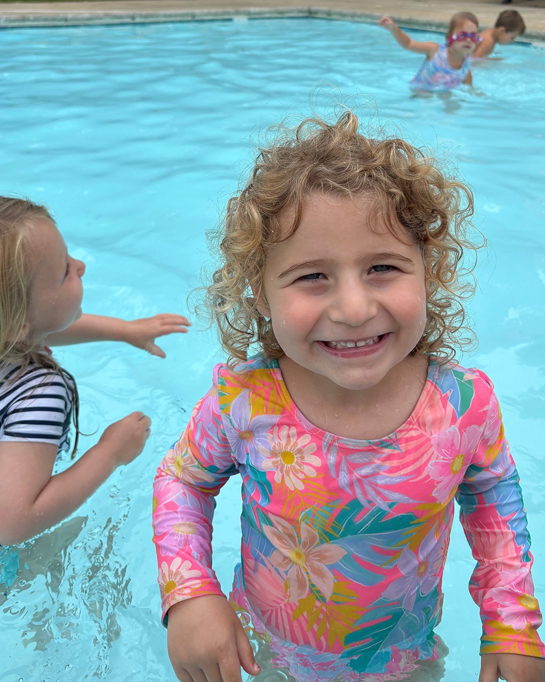 Swimming is easily one of the most anticipated parts of the camp day.
Between swim lessons and time to splash around with friends, the pool is where a lot of summer memories are made.