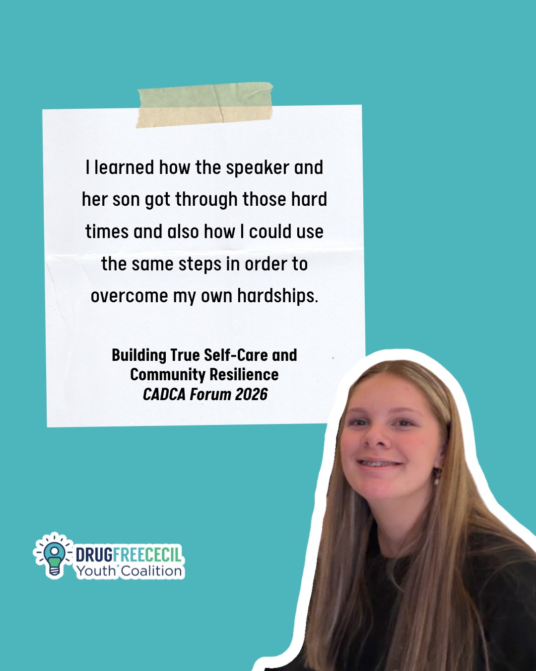After the Drug Free Cecil Youth Coalition attended @cadcacoalitions Forum, we asked them to fill out session evaluations.
This is what they had to say about what they learned!
#dfcyc #prevention #youthleadership #youthadvocate #youthtrainings