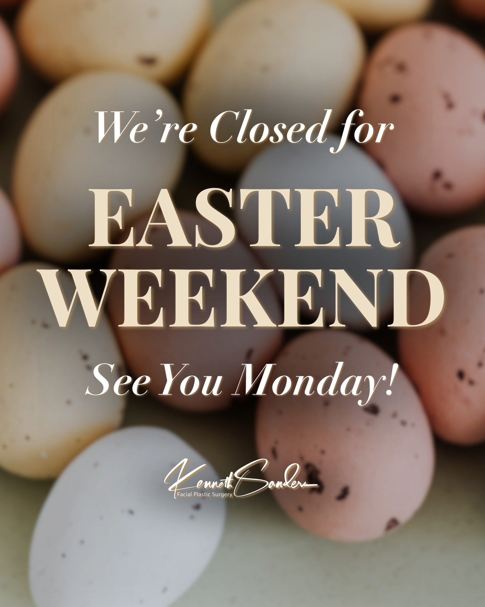 Weâll be taking a short break to spend time with family this Good Friday and Easter weekend âď¸đŁ
Our office will be closed Friday through Sunday, and weâll be back and ready to see you on Monday.
If youâve been meaning to book your next appointment, nowâs a great time to plan ahead. Call us at (318) 698-8711 and weâll get you scheduled as soon as weâre back.
Wishing you a happy and peaceful Easter weekend đ