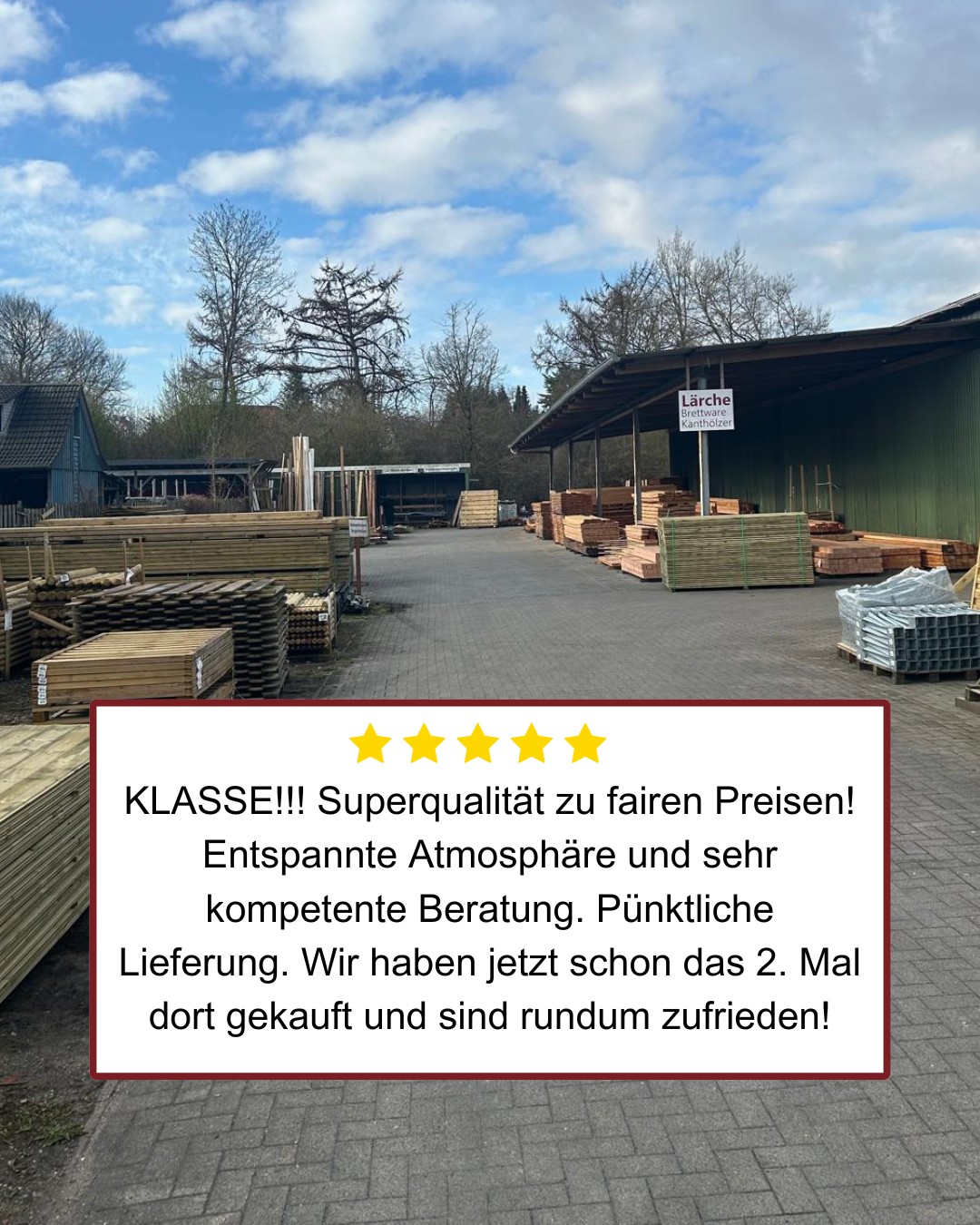 Tolles Feedback für unsere Kollegen in Wattenbek 🥳.