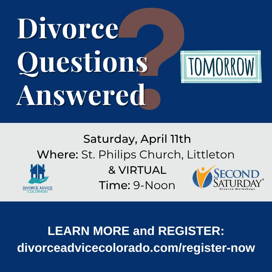 If you're thinking about divorce, the right information can make all the difference. Join our free session to understand what to expect before, during, and after the processāso you can make informed, confident decisions. No registration requiredāwalk-ins welcome.
š
Saturday, April 11th
ā° 9:00 ā 11:00 AM
š Attend in Littleton, CO or join online
⬠Reserve your spot now:
www.divorceadvicecolorado.com/register-now
-
#divorcecolorado #divorceadvice #divorceadvicecolorado #divorcemediation #divorcelawyer #divorcehelp #divorceresource #secondsaturday