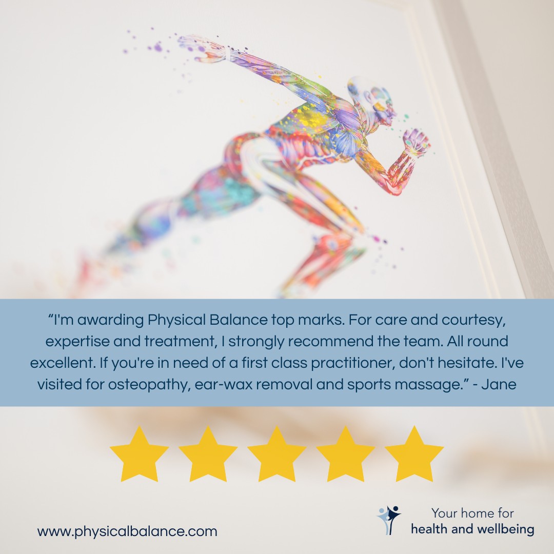 What a lovely Google recommendation we had recently following many visits to clinic - thank you Jane 😊 We always appreciate your feedback. If you would like to recommend us, you can leave a review on Google or on our Facebook page where it will help others to find us too ❤️ You can find links to both in our bio #physicalbalance #thestudioatphysicalbalance #basingstokeclinic #clientreview #clienttestimonial