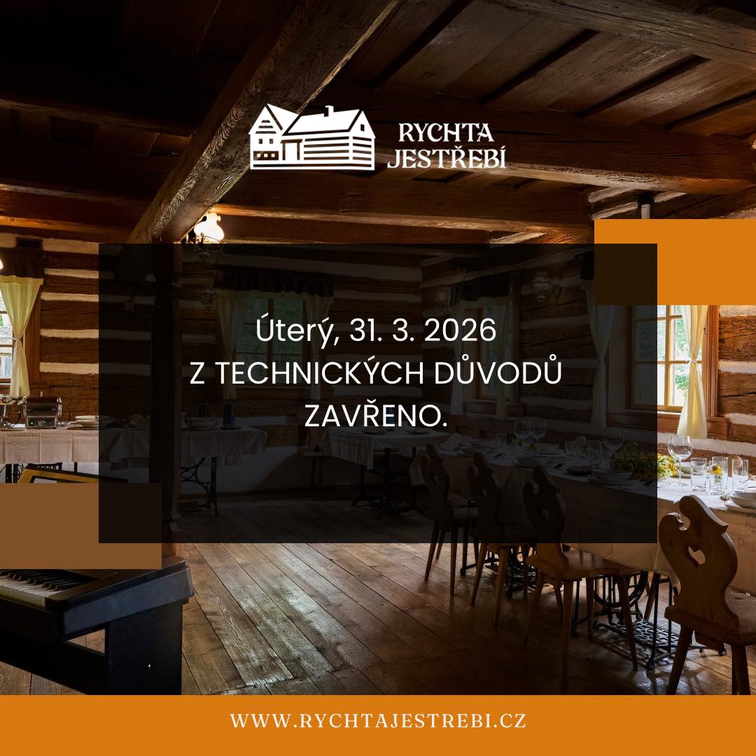 Omlouváme se, ale z technických důvodů máme v úterý, 31. 3. 2026, zavřeno.
Děkujeme za pochopení a brzy zveřejníme program akcí na duben.