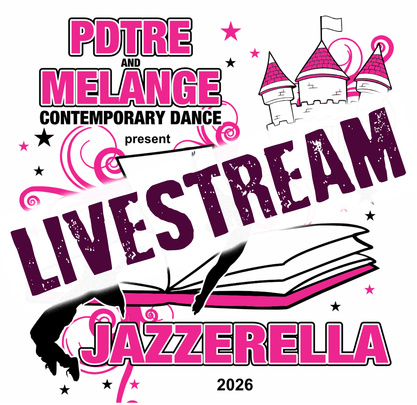 We are offering $30 LIVESTREAM tickets for JAZZERELLA!🎉
Saturday. April 11 @ 2pm and @ 7pm.
Anyone from out-of-town (or in town!) can view the show LIVE, and the recording will be available online for up to a year if you are unable to watch it live this weekend!
🎟️Visit www.pottstowndance.com today to purchase your virtual ticket
**If you'd like to see the show in-person DISCOUNTED TICKETS are available at the PDT Studio or you can purchase them online or at the door on the day of the show.
72 W. Main St., Pottstown 19465
610-323-2569