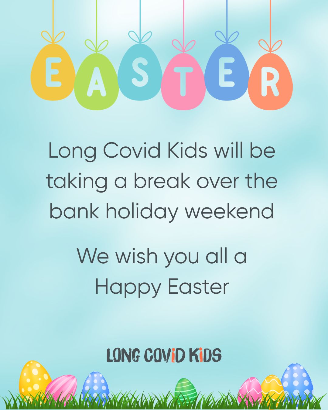 🌷 The Easter long weekend is here
Whether you’re resting at home, spending time with loved ones, or simply taking things as they come, we hope you have a peaceful and gentle break.
We know that busy weekends can be especially challenging when you’re living with Long Covid. Plans don’t always go to plan — and that’s not your fault.
Be kind to yourselves. Whatever you’re able to do (or not do) is enough. 💛
Wishing you all a gentle long weekend. 🐣
🔗 Resources and support at the link in our bio