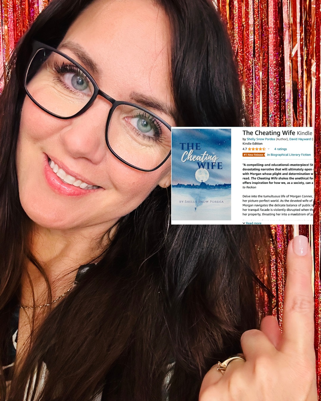 Hey, look! It's The Cheating Wife. Not me — my book! 😄 I'm soooo close to a milestone of 100 reviews for this book on Amazon! So, to get me across that line (hopefully), I've discounted the ebook to only 99 cents!
You don't need a Kindle, just the Kindle app on any device. If you haven't gotten your copy yet, I'd love your support. After you're finished reading, leaving an honest review is one of the best ways to support any author. Unless you hated it. Then, maybe skip it. There are others who've got that portion covered, trust me. 😅
#TheCheatingWife #WomenWhoWrite
#AuthorLife #BookDeals
#AddToYourTBR