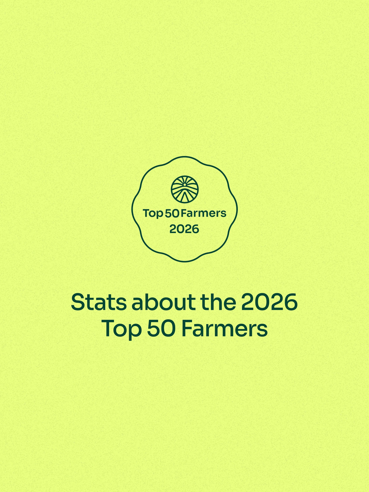 Behind every delicious meal, every bountiful harvest, and every thriving community, there’s a farmer. 🌾
Swipe through to explore some insights from the Top 50 Farmers 2026.
This diverse group proves that regenerative farming has no single face, it can flourish anywhere, regardless of background, location, or farm size. 🌱
Curious to know more about who they are?
Head to @top50farmers website to hear a video message from each of the farmers and explore their stories! Link in bio.
#top50farmers #t50f2026 #T50F #regenag #regenerativeagriculture #regenerativefarming #soilhealth #knowyourfarmer #futureoffarming #europe