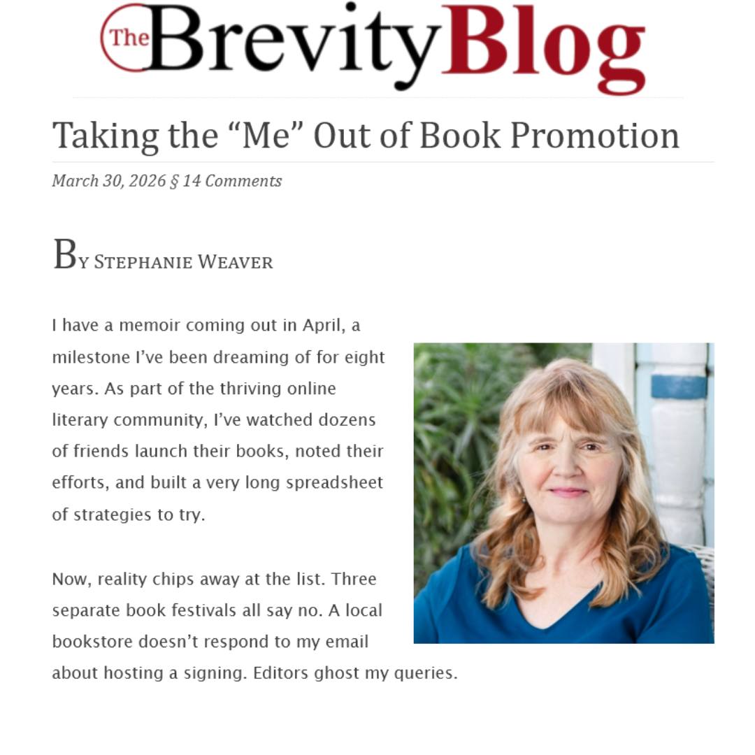 Check out this #essay on #bookpromotion from #author @sweavermph, now published in @brevitylitmag via link in bio!
Stephanie's #selfhelp #memoir BITTER, SWEET: HOW TO HEAL YOURSELF WHEN YOUR FAMILY IS BROKEN releases NEXT TUESDAY (‼) and is available via link in bio.
#bittersweet #selfhelpbooks #abuseselfhelp #abusesurvivor #sexualabuse #sexualabusesurvivor #healing #healingjourney #springrelease #nonfiction #newrelease #newbook #mustread