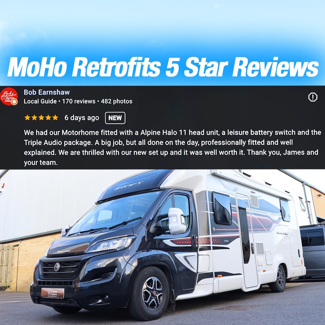 Another Happy Customer 😁
Be sure to get in touch with us via the contact form on our Motorhome Retrofits website!