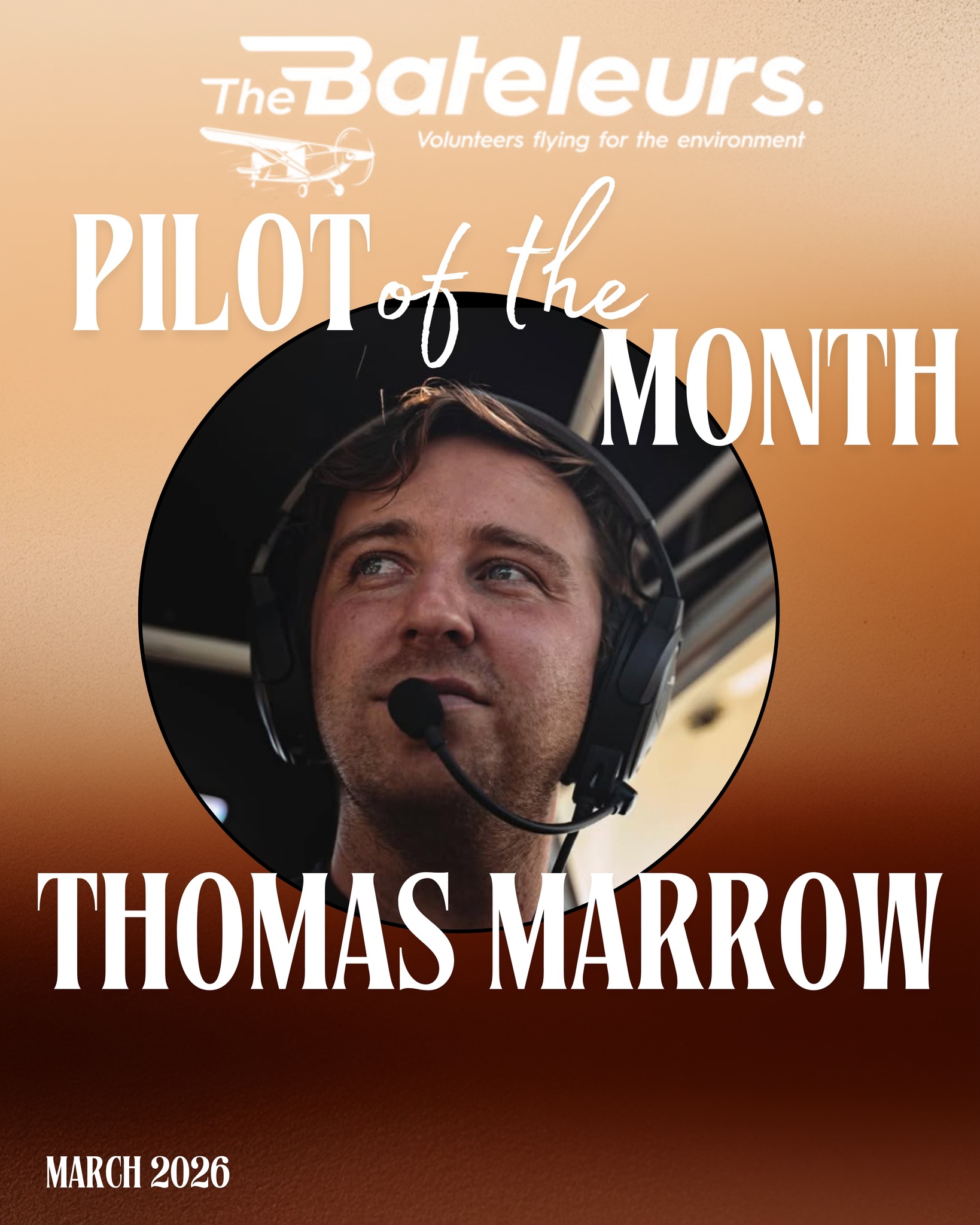 Meet our Pilot of the Month: Thomas Marrow ✈️🌍
Thomas isn’t just a skilled pilot; he’s also a passionate storyteller, using his platform to share the world of aviation through vlogging and videography.
As a local aviation influencer, Thomas brings a unique perspective to conservation. His ability to capture moments in the air and on the ground gives people a rare glimpse into the work that goes into protecting our environment.
We’re incredibly excited to have Thomas flying with us and look forward to seeing more of him out in the field on upcoming missions.
And who knows… 👀
We might just see The Bateleurs featured through his lens too.
Because when storytelling meets conservation, the impact goes even further. 🌿
🔗 Learn more about our missions: https://www.bateleurs.co.za/missions-and-news
#TheBateleurs #PilotOfTheMonth #AviationForGood #ConservationInAction #WildlifeConservation