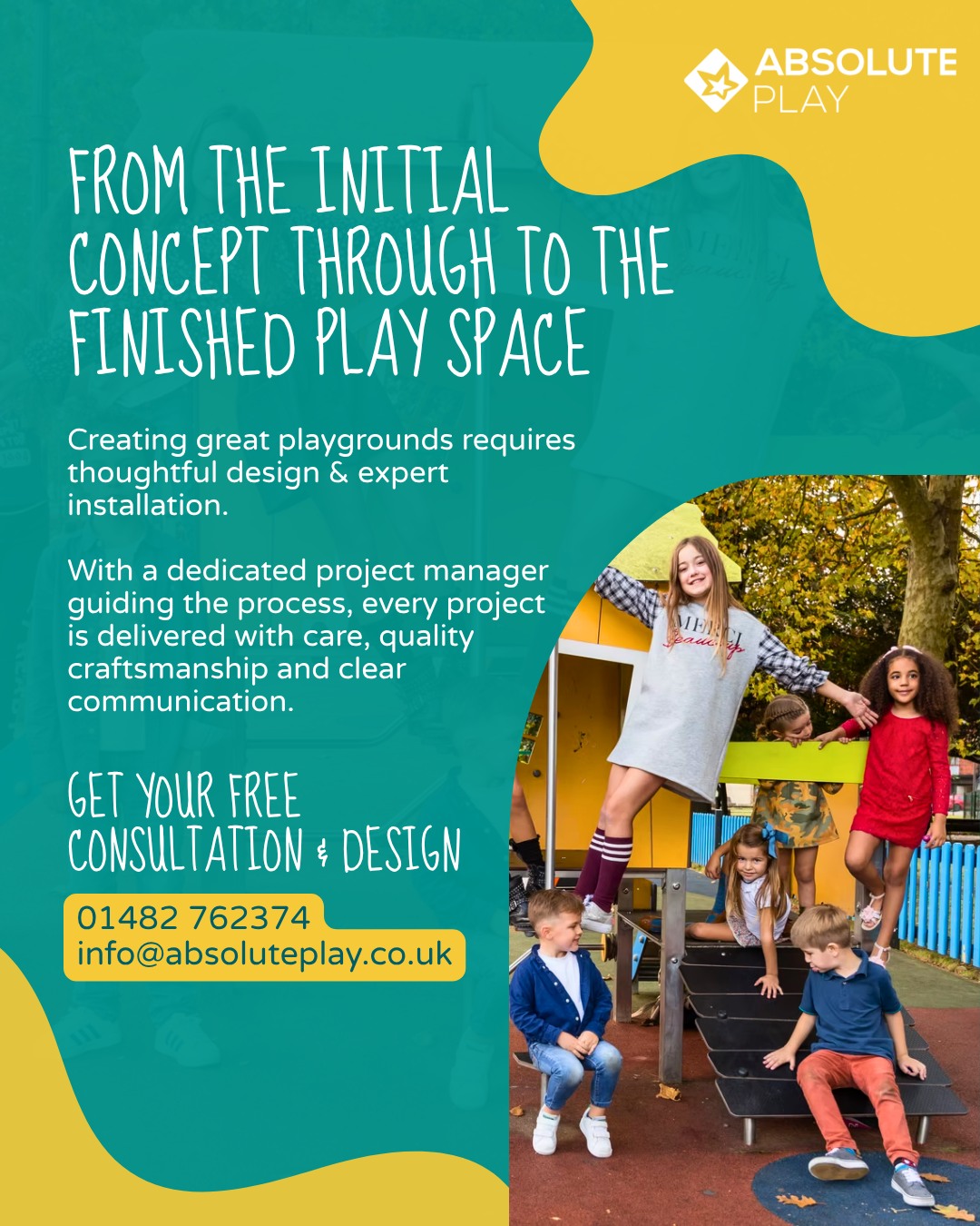 Designing and installing a playground is about more than choosing equipment.
It’s about understanding the space, the children who will use it and the type of play environment that will best support them.
From early design concepts through to installation and aftercare, our team works to create spaces that encourage creativity, movement and confidence.
Every playground we build is designed to inspire play and stand the test of time.