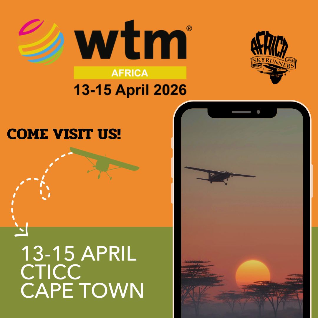 ✈️ We’re heading to @wtm_africa 2026!
Africa Sky Runners will be exhibiting at World Travel Market Africa from 13–15 April 2026 at the CTICC, Cape Town. Come meet the team, talk all things Africa air safaris, and see how we’re connecting Africa to the world – one remote destination at a time on our flying safaris and experiences.
📍 Where to find us: SATSA stand. Hall 1 - R15
Dates: 13 – 15 April 2026.
Venue: CTICC 1, Cape Town, South Africa.
Hours: 10:00 am – 6:00 pm daily.
Core Focus: The 2026 programme will address rapid technological changes (including AI), wine tourism, and skills development in the industry.
Find us at WTM Africa. Let’s talk travel, tech, and what’s next! 🌍 Live your dream. Fly the wild.
Contact Mike if you would like to book an appointment on
info@africaskyrunners.com | 082 411 1768
#AfricaSkyRunners #WTMAfrica #WTMAfrica2026