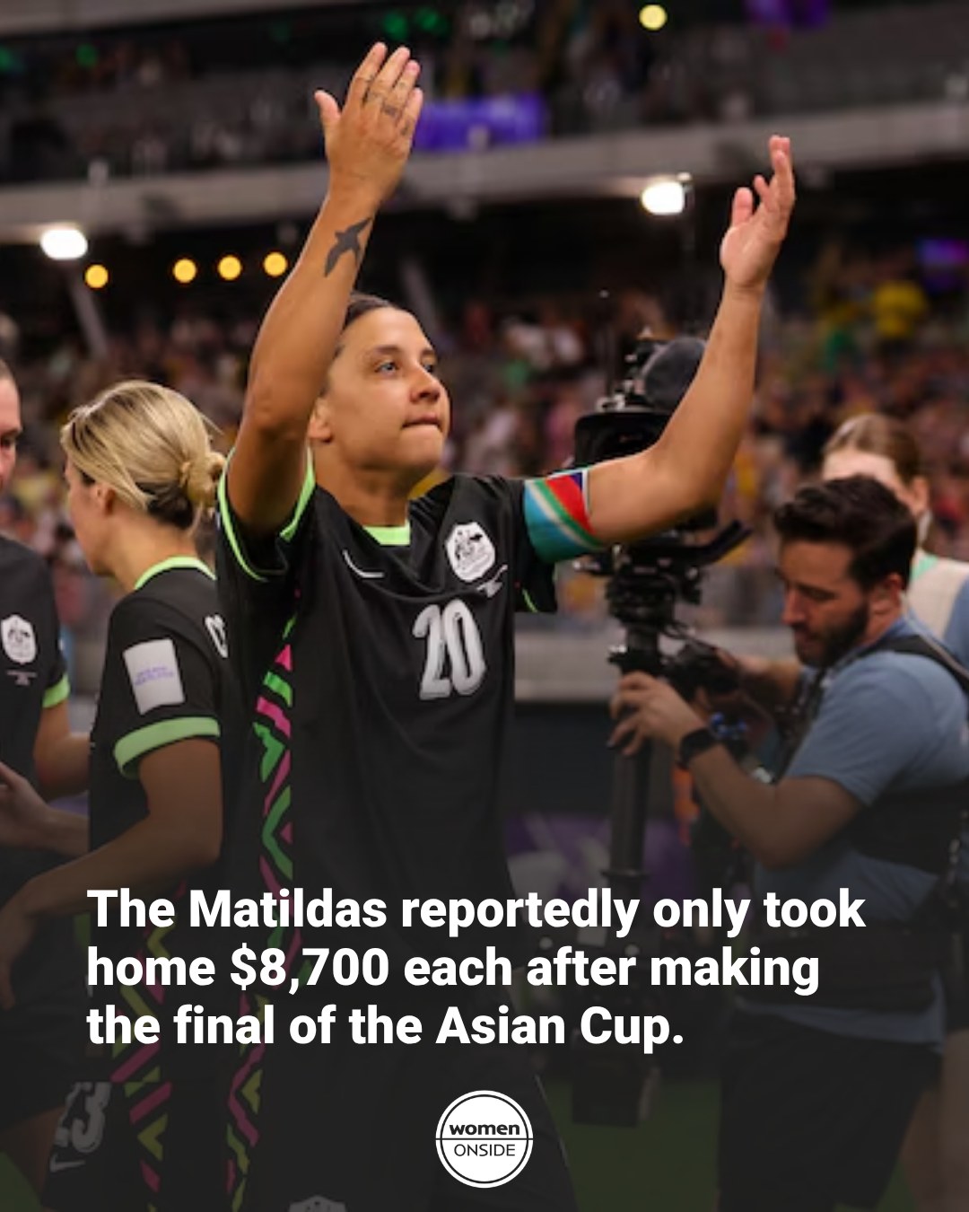 Not good enough. The women train and play just as hard as the men but are only rewarded with a fraction of the prize money.
Want to support women in football? Join Women Onside via our website.