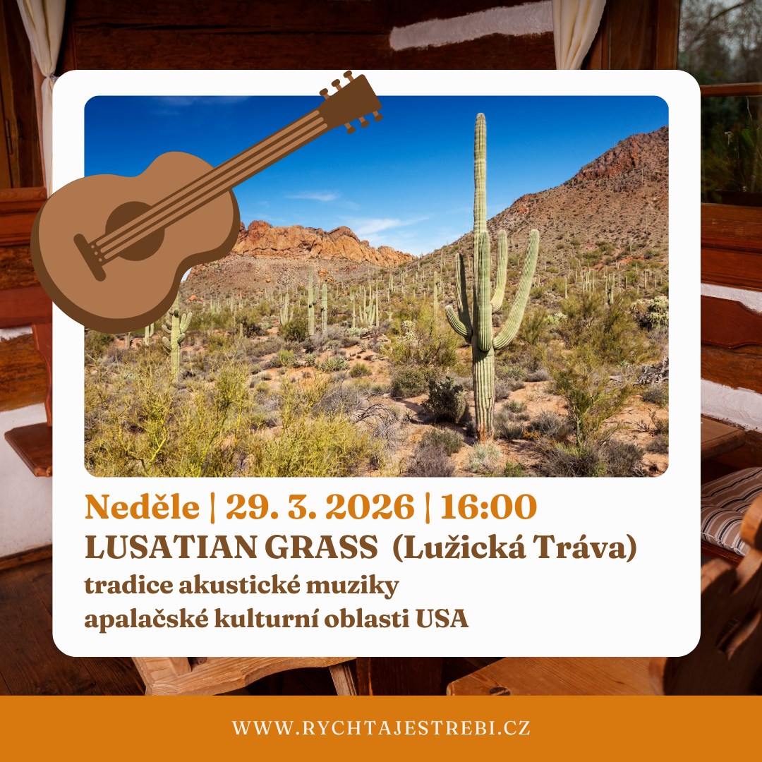Už dnes odpoledne v 16:00 na Rychtě! Dorazí kapela Lusatian Grass (Lužická tráva), která si bere inspiraci z amerických Apalačských hor, ale stojí pevně nohama v Lužických horách.
Hrají poctivý bluegrass, old-time, gospel i country – a hlavně vlastní tvorbu.
Za sebou mají už 9 alb a téměř stovku autorských skladeb.
Těšíme se na vás!