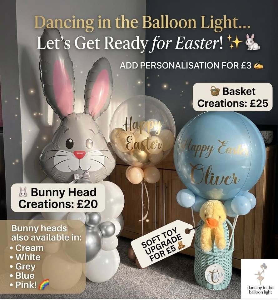 Final few days to get your Easter balloon orders in.
