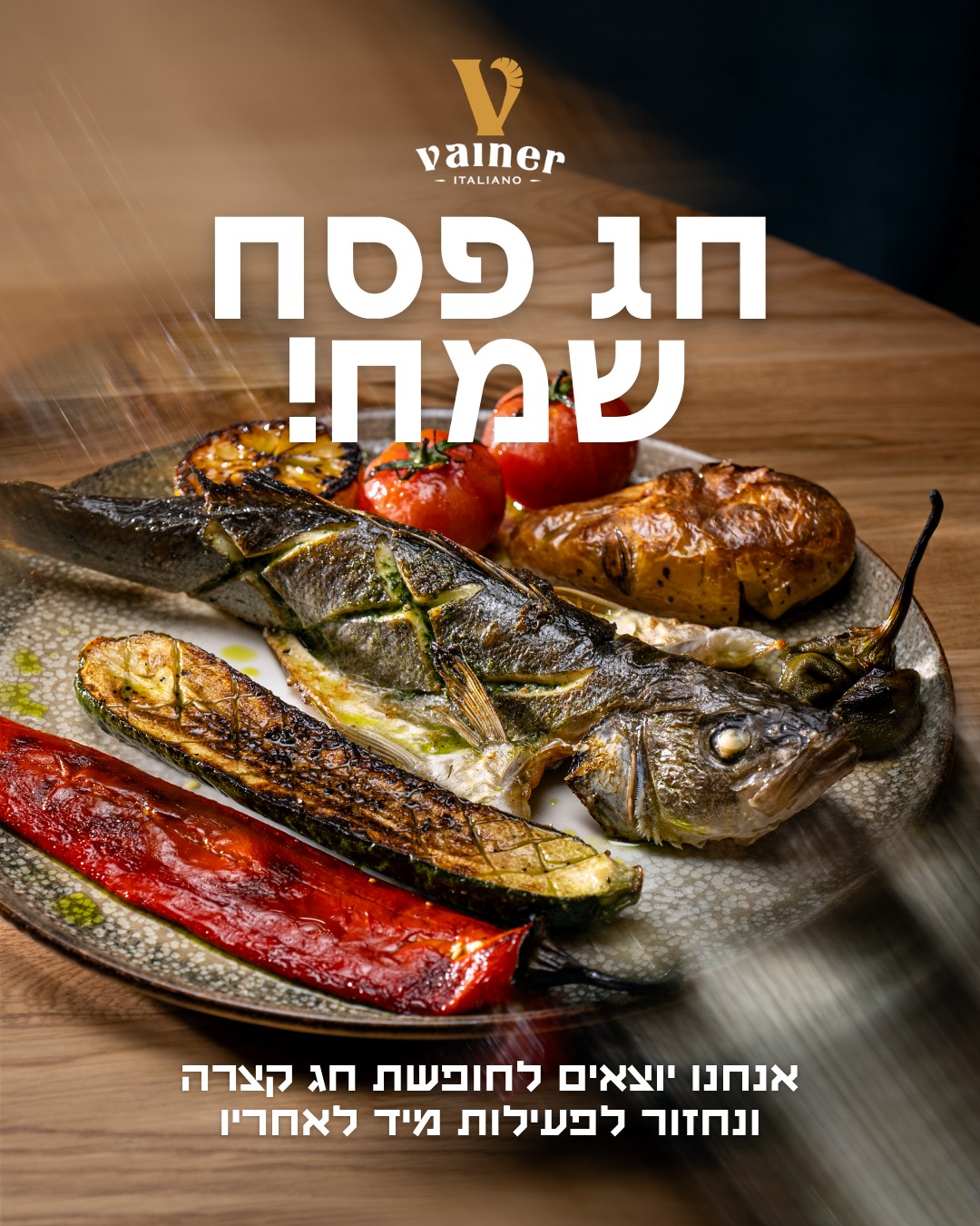 חג פסח שמח!
אנחנו יוצאים לחופשת חג קצרה, ונחזור לפעילות מיד לאחריו