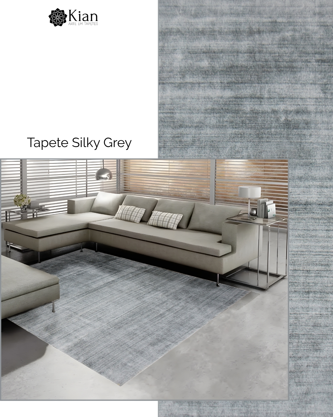 O Tapete Silky Grey é puro impacto visual com sofisticação. Seu acabamento aveludado, com brilho sutil e textura elegante, cria um efeito de profundidade que valoriza instantaneamente o ambiente. Em tom grafite moderno, ele funciona como base neutra perfeita equilibra a composição, destaca os móveis e traz uma sensação de aconchego refinado.
Consulte mais sobre o modelo visitando nossas lojas.
📍Rua Henrique Schaumann, 498 - Pinheiros | SP
São Paulo: (11)93044-1854
Caxias do Sul: (54) 3027-1234
.
.
.
.
#kiantapetes #arqdecor #interiordesign #sofisticacao #personalidade #estilo #tapetesimportados #decoração #homedecor #homesweethome #designinterior #arqlovers #confort #casadecorada #DesignDeInteriores