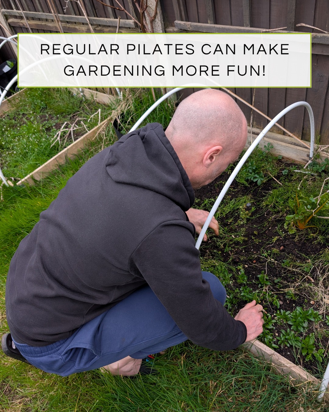 GARDENING – PART 3 OF 3
Practising regular Pilates can do so much to make your Gardening more enjoyable.
⭐️Improved Flexibility for easier movement
Sensations of tightness in the hamstrings, ankles, hips, and shoulders make gardening feel harder than it needs to be. Pilates gently increases flexibility, helping you move more freely and comfortably.
⭐️Better Balance and Stability
Reaching across a flower bed or stepping over uneven ground becomes safer when your stabilising muscles are strong and responsive.
⭐️Reduced aches and pains
Pilates teaches efficient movement patterns, so your body works with you, not against you. Many gardeners notice fewer aches after just a few sessions.
⭐️Endurance for longer, happier gardening sessions
With improved strength and breath control, you can enjoy your time outdoors without feeling fatigued halfway through.
#backpainexercises #pilatesforgardeners #backpainawareness #upminster #kneepains #pilatesstudios #pilatesforspinehealth #hippain
