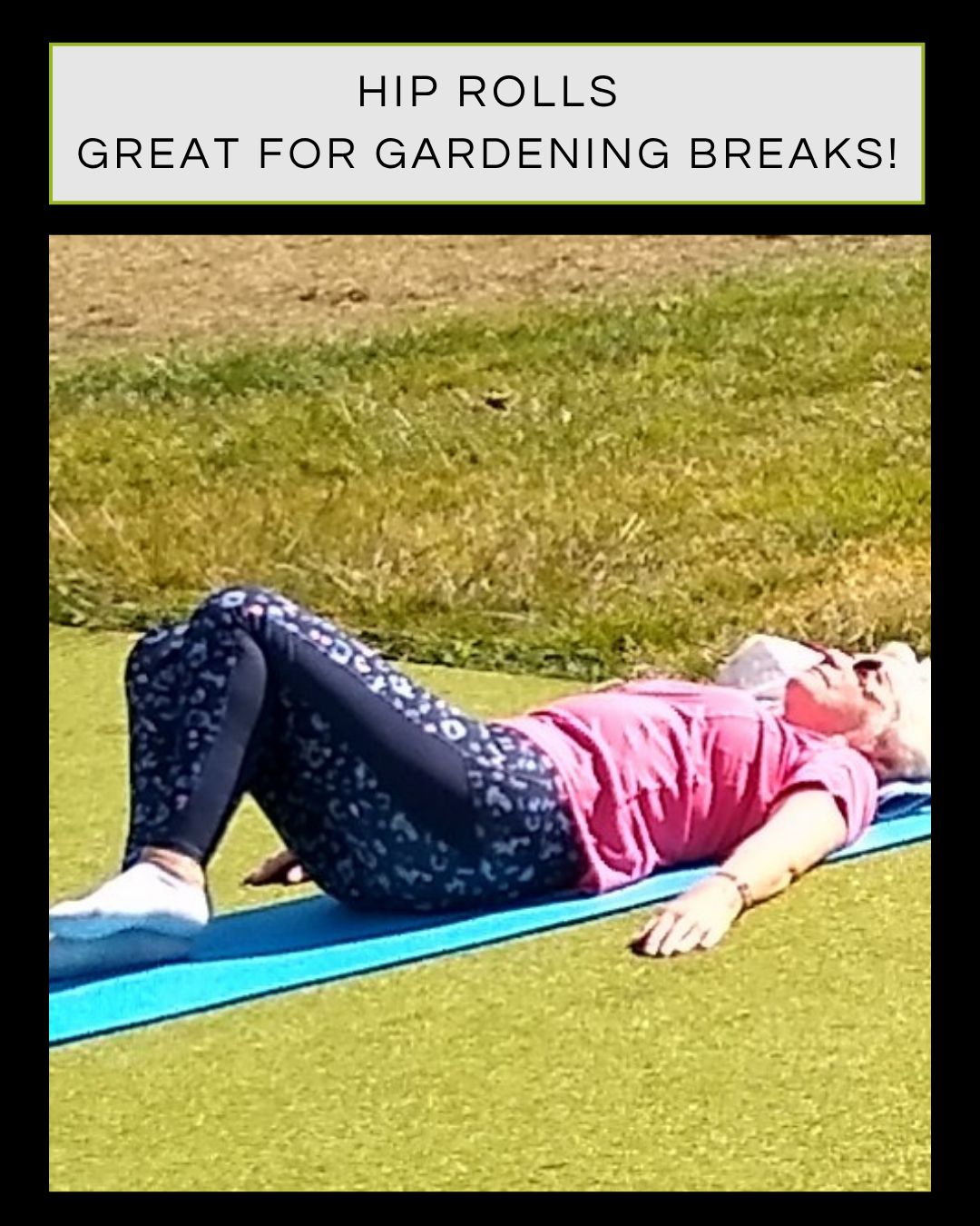 GARDENING – PART 2 OF 3
Gardening can be quite a workout! It involves a combination of movements that challenge your spine, knees, ankles, hips, and shoulders:
• Repeated bending and squatting
• Twisting to reach plants
• Lifting soil bags, pots, and tools
• Long periods of kneeling or leaning forward
Without proper strength and mobility, these motions can lead to all sorts of pains, aches and sometimes even injury. Pilates can help to address these issues before they become a potential problem. Hip Rolls (gently rolling your pelvis and legs from side to side) or Waist Twist are rotational exercises, be sure to take many 2 minute breaks to practice these.
#pilatesforspinehealth #backpainexercises #kneepains #backpainawareness #hippain #pilatesforgardeners #upminster #pilatesstudios