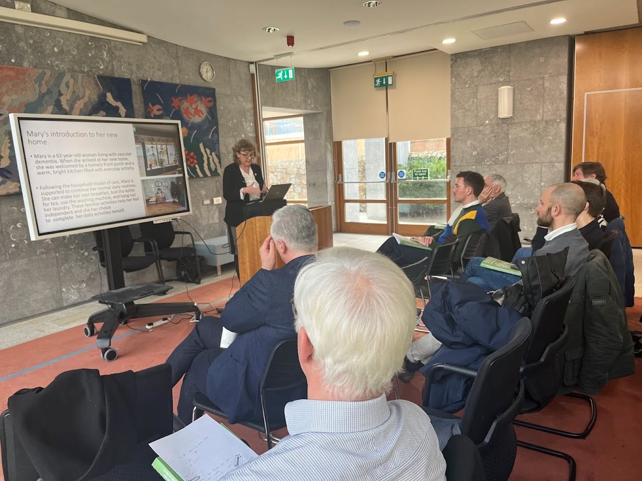 We were delighted to attend the launch of ***Planning and Design for Quality of Life and Resilience in Long-Term Residential Care (LTRC) Settings for Older People in Ireland*** 💙
This important project addresses the need to improve long-term residential care environments, with a focus on enhancing quality of life and supporting resilience for older people. As part of this work, evidence-based Universal Design Guidelines have been developed to help shape future care settings across Ireland.
These guidelines promote person-centred principles and national standards, and are designed to be applied across new builds, retrofits, and refurbishment projects in rural, suburban, and urban communities.
We are proud that our Dementia Village in Bruff was included as a case study in this research. We hope that the design features and learnings from our village will help inspire and inform future developments across the country ✨
#DementiaCare #UniversalDesign #AgeFriendly #CareInnovation #PersonCentredCare #HealthcareDesign