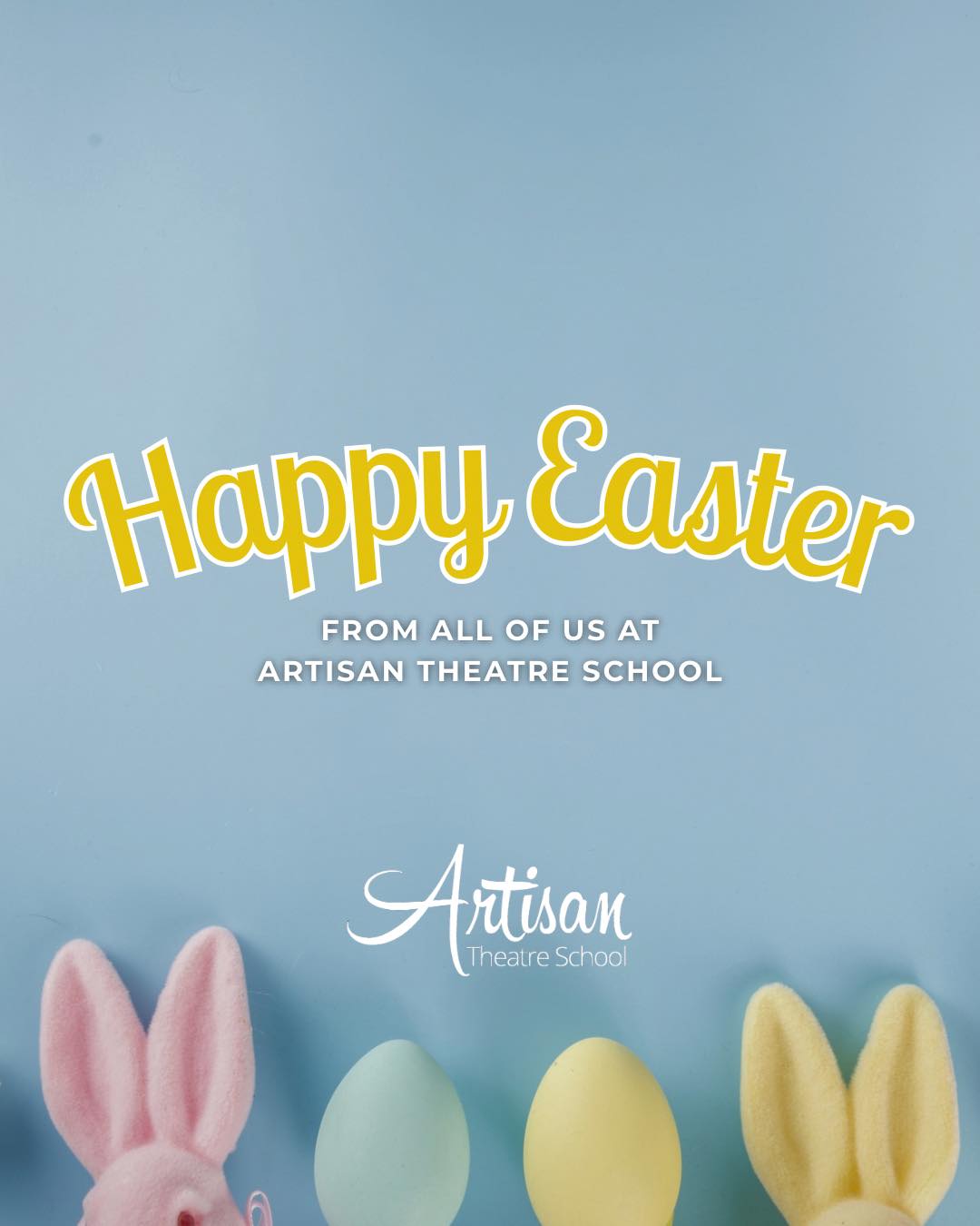 Happy Easter from Artisan Theatre School 🐣🎭
A time to relax, recharge… and maybe eat a little too much chocolate 😉
It’s been such a joy seeing our students grow in confidence, creativity, and performance this term - we can’t wait to welcome everyone back for more fun, friendships, and fantastic theatre.
If your child loves to perform, make friends, and grow in confidence - we’d love to welcome them to Artisan Theatre School. (Link in our bio)
Enjoy the Easter break 💛