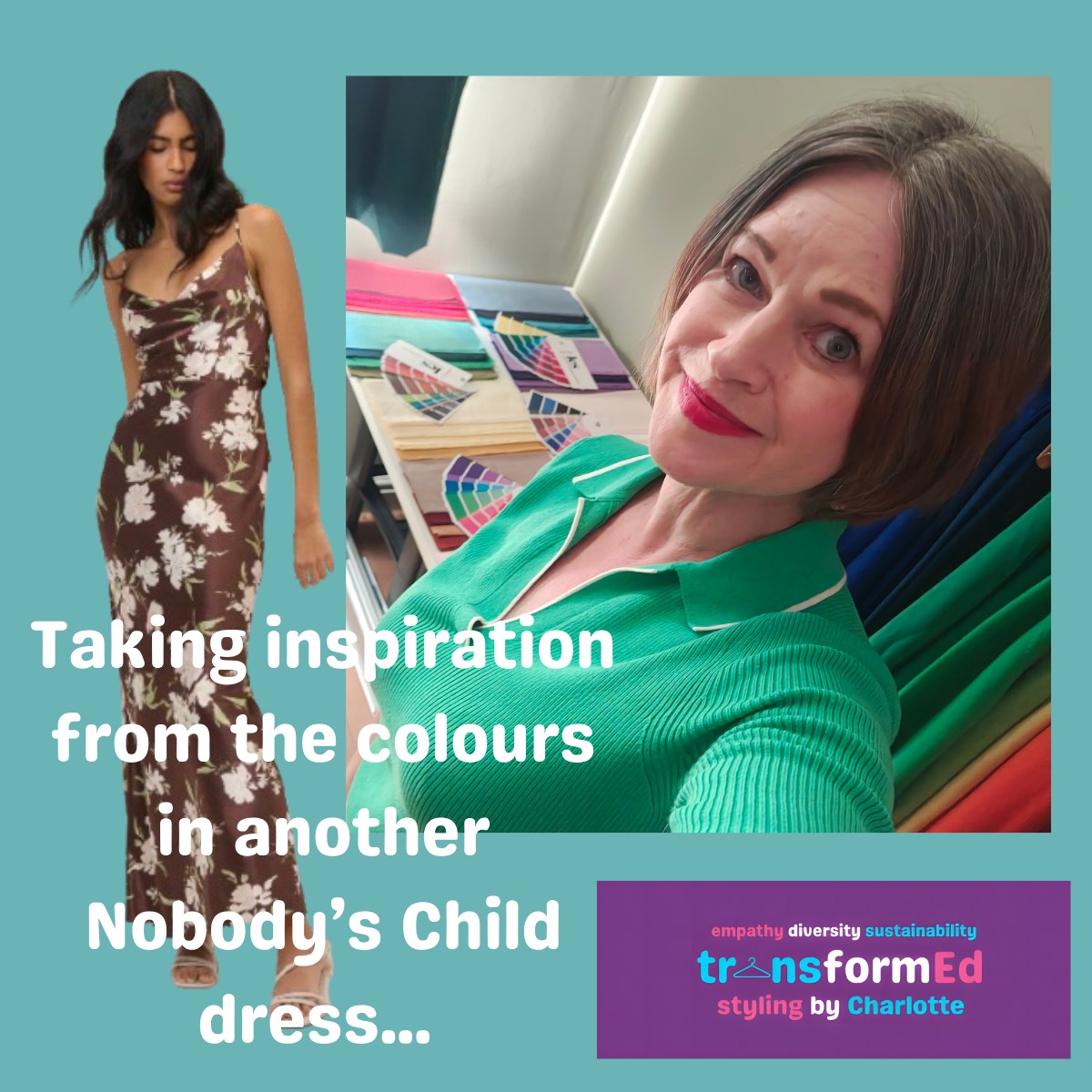 Another snippet from my feature on the colours of dark, milk and white chocolate and colours you might pair them with.
If you don't think Jaffa Cakes are cakes, you may not think white chocolate is actually chocolate. In terms of colour, it may not pass muster as a chocolate brown, but I'm including the creamy white of white chocolate in the next outfit. The inspiration dress has green as well as blush pink and it's green I'm pairing with cream.
As a blend of blue and yellow, green is a secondary colour, so there are plenty of shades of green both warm and cool, deep, pale and vibrant to suit any taste or complexion. In this outfit , I've actually opted for a very bluey green shade labelled Mallard by Kettlewell. To complement the delicate colours of the paisley-print sleeveless top, I've opted for other cool blues and greens and of course the barrel jeans have been chosen as the colour of white chocolate.
The green-white combination would look completely different but still stylish with olive and sage greens and creamier whites or a bright white with contrasting forest green.
Interested in reading the whole article? Sign up for my free weekly style magazine through the link in my bio. There's also an article on lambswool.
#personalstylistscarborough #styletips #stylemagazine